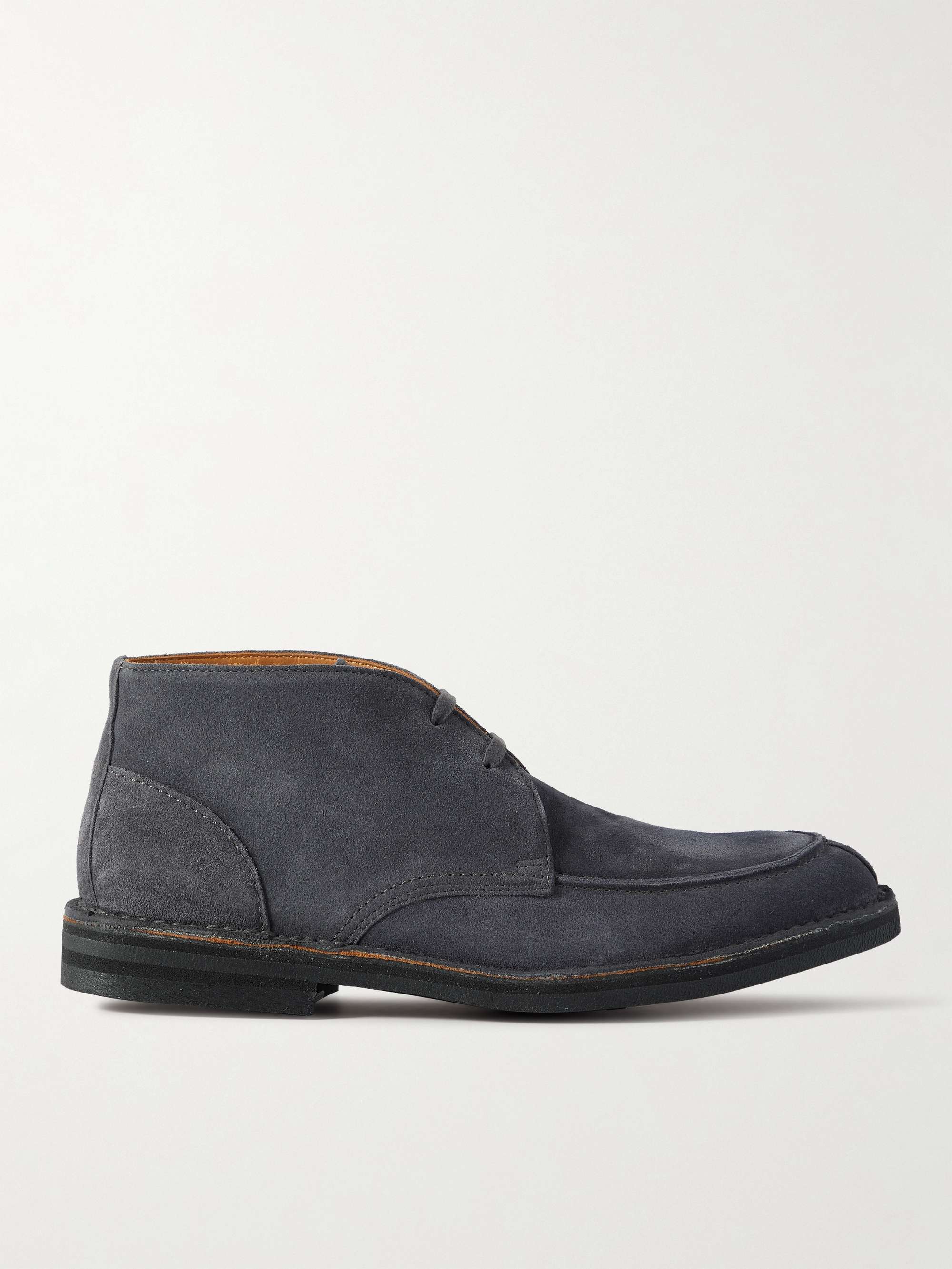 MR P. Andrew Split-Toe Regenerated Suede by evolo® Chukka Boots for Men ...