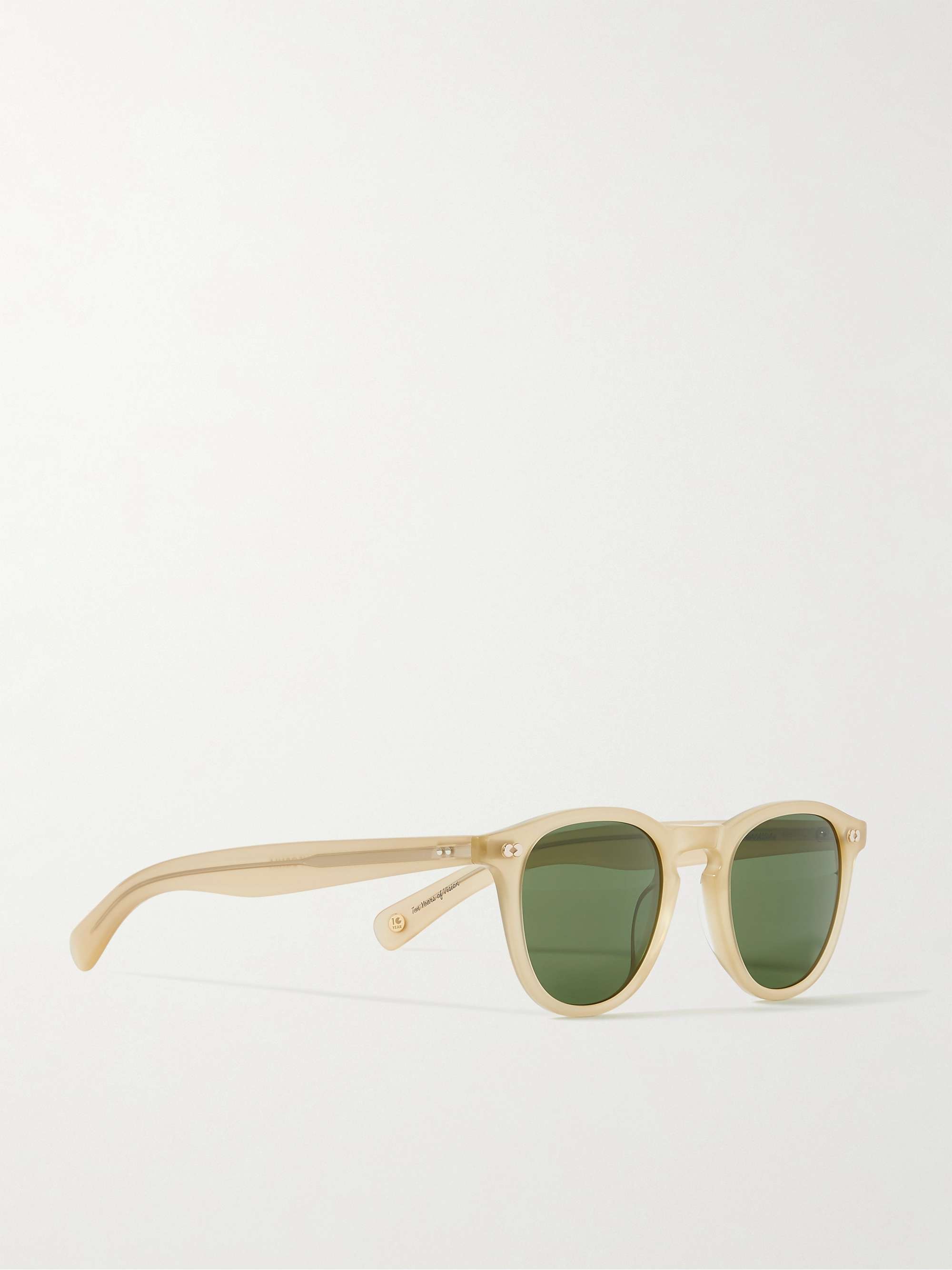 GARRETT LEIGHT CALIFORNIA OPTICAL Hampton X 46 Round-Frame Tortoiseshell Acetate Sunglasses