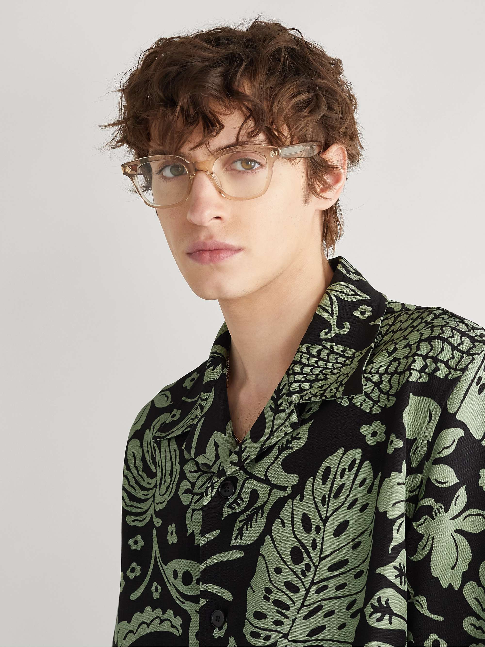 GARRETT LEIGHT CALIFORNIA OPTICAL Naples 46 D-Frame Acetate Optical Glasses