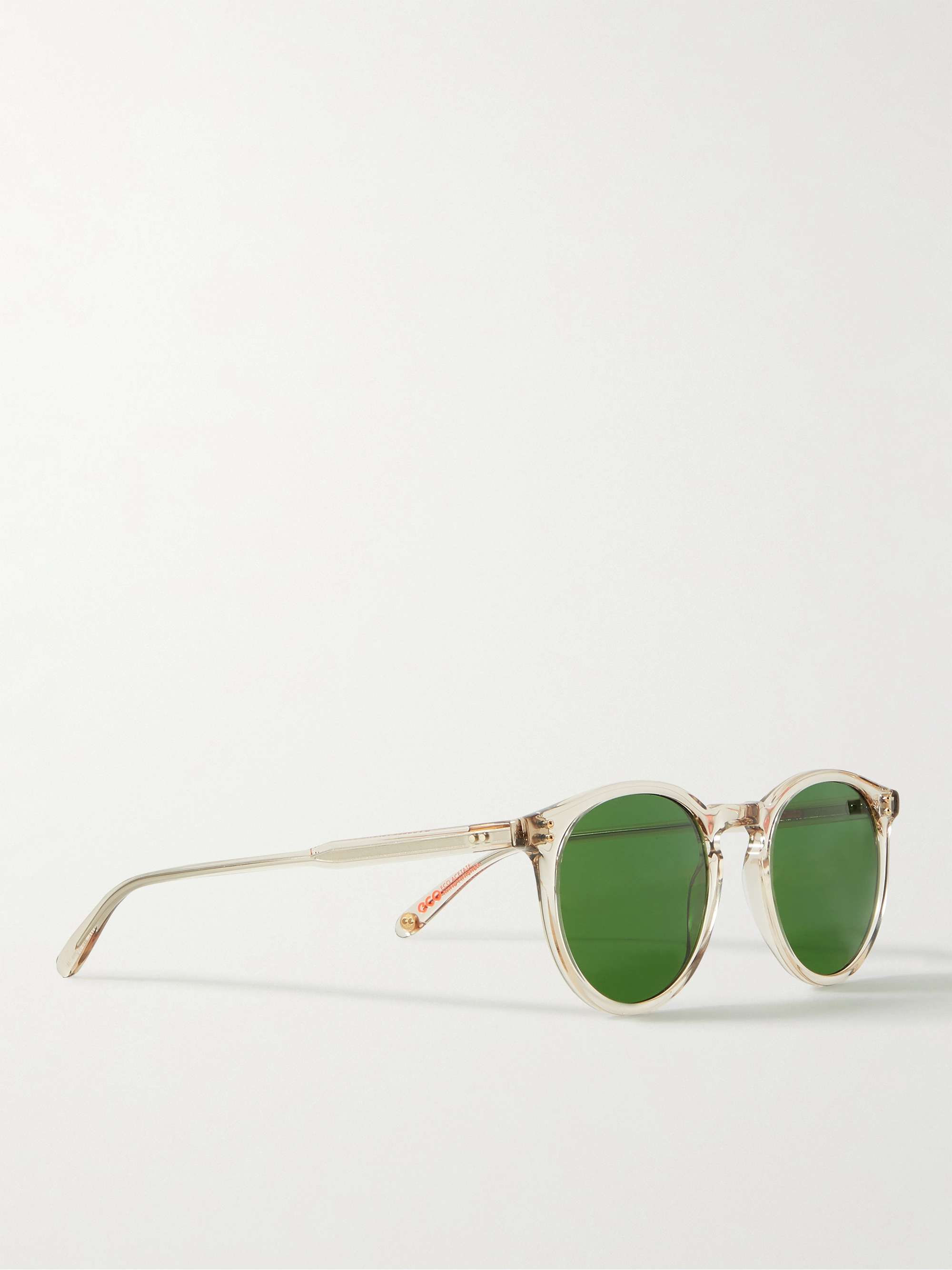 GARRETT LEIGHT CALIFORNIA OPTICAL Carlton 47 Round-Frame Acetate Sunglasses