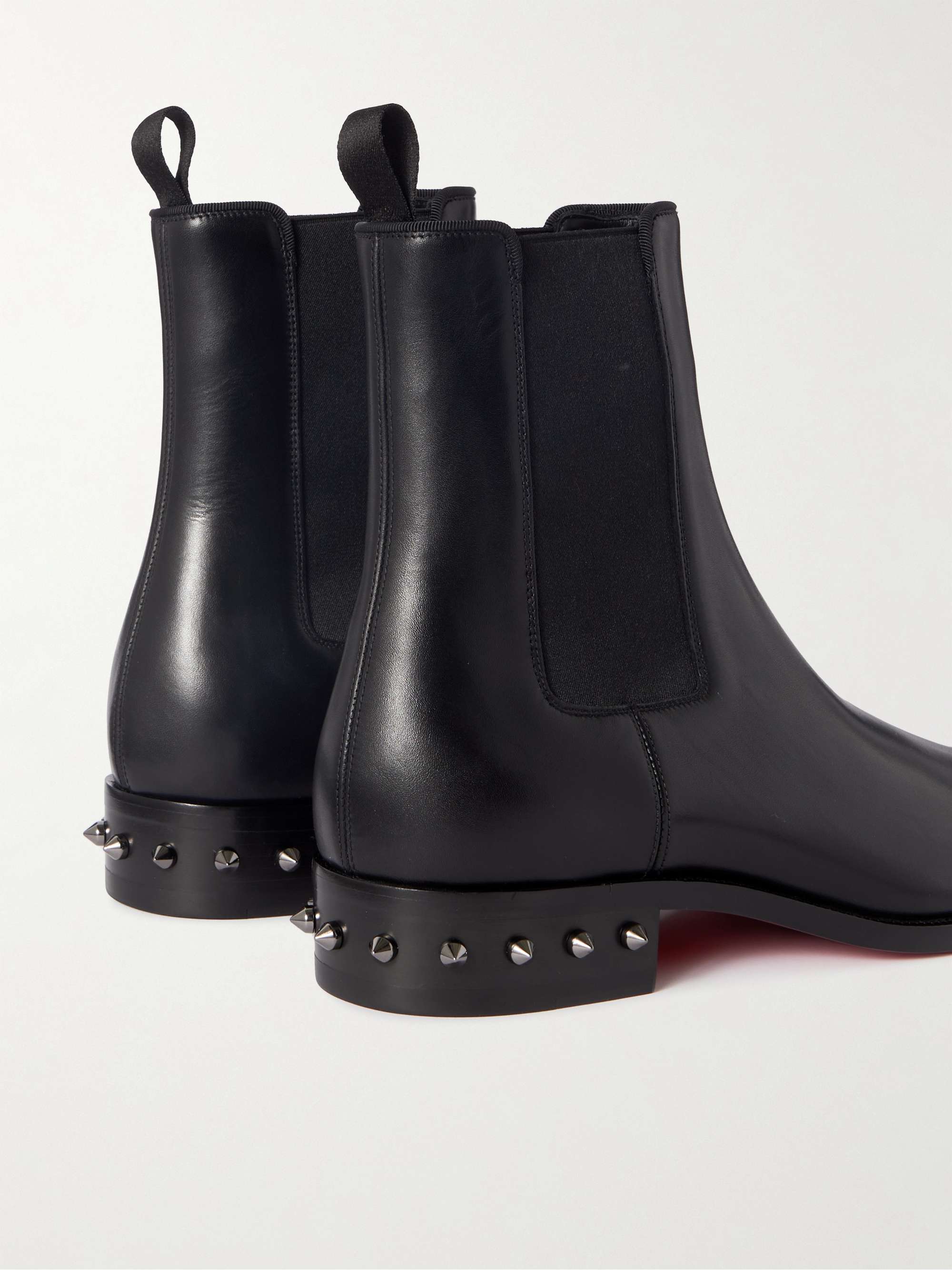 CHRISTIAN LOUBOUTIN Samson Studded Leather Chelsea Boots