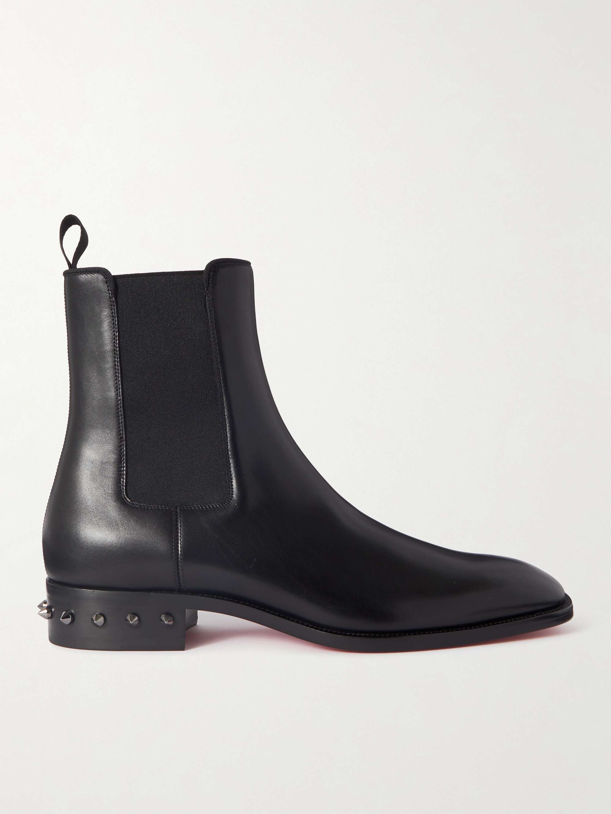 CHRISTIAN LOUBOUTIN Samson Studded Leather Chelsea Boots for Men MR PORTER
