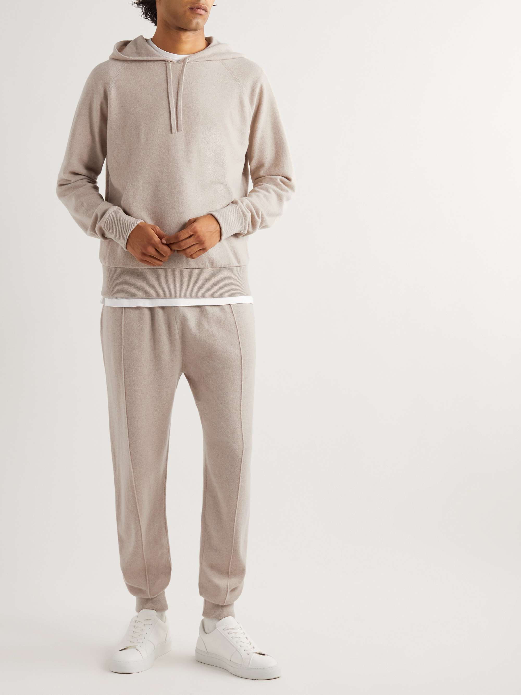 Cashmere Tracksuit Set Beige