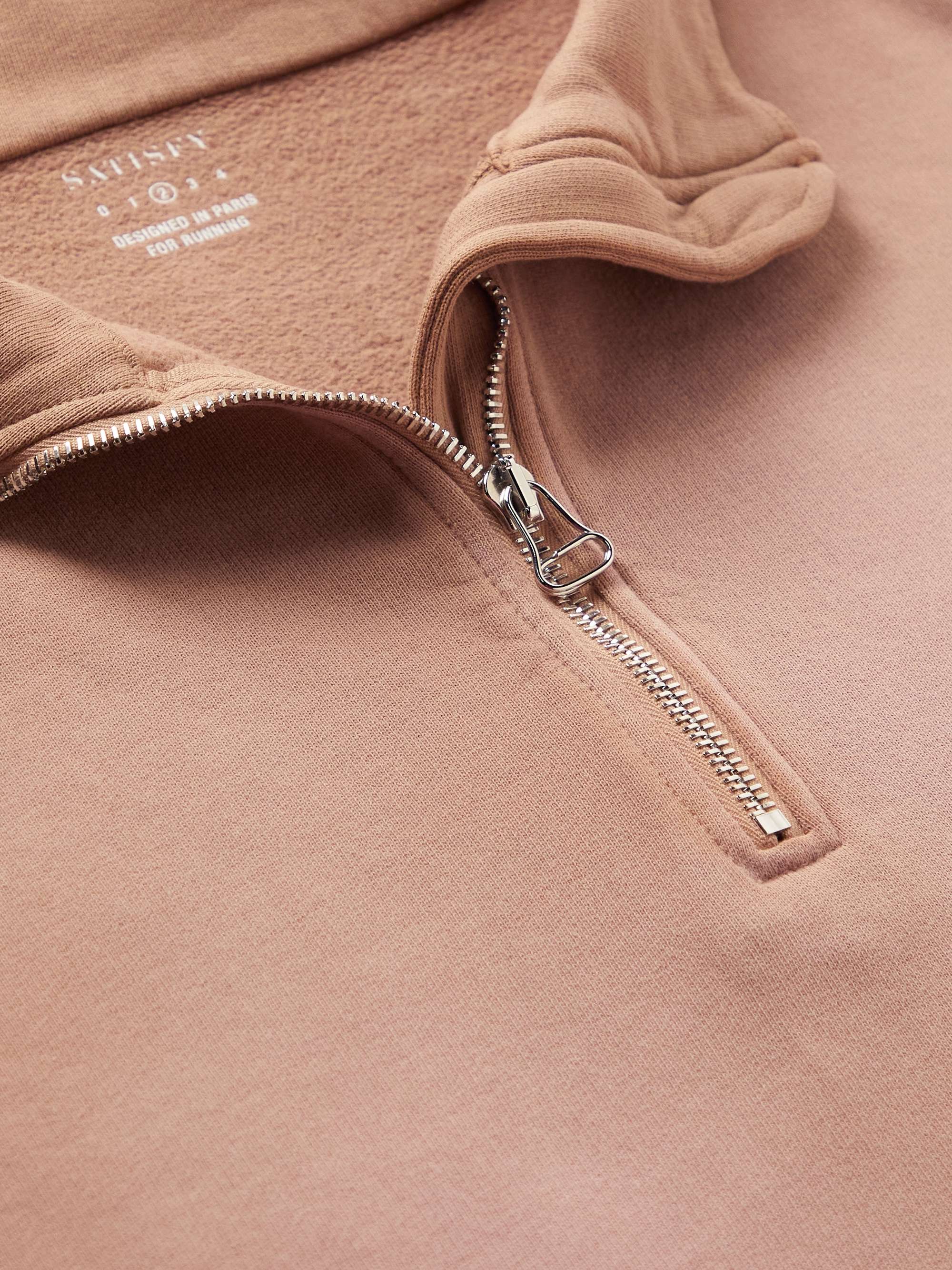 SATISFY SoftCell™ Cotton-Jersey Half-Zip Top