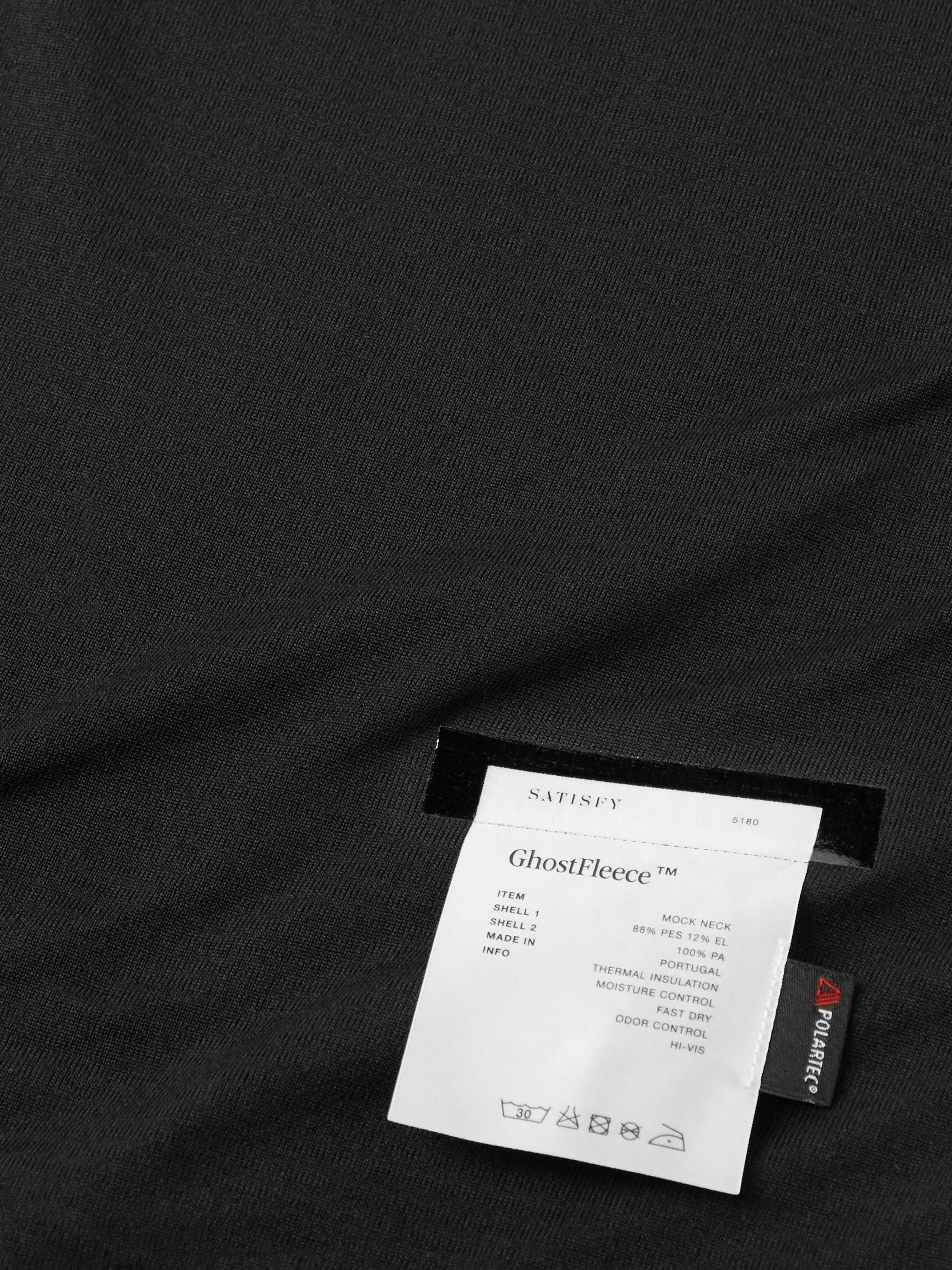 SATISFY Ripstop-Trimmed GhostFleece™ Mock-Neck T-Shirt