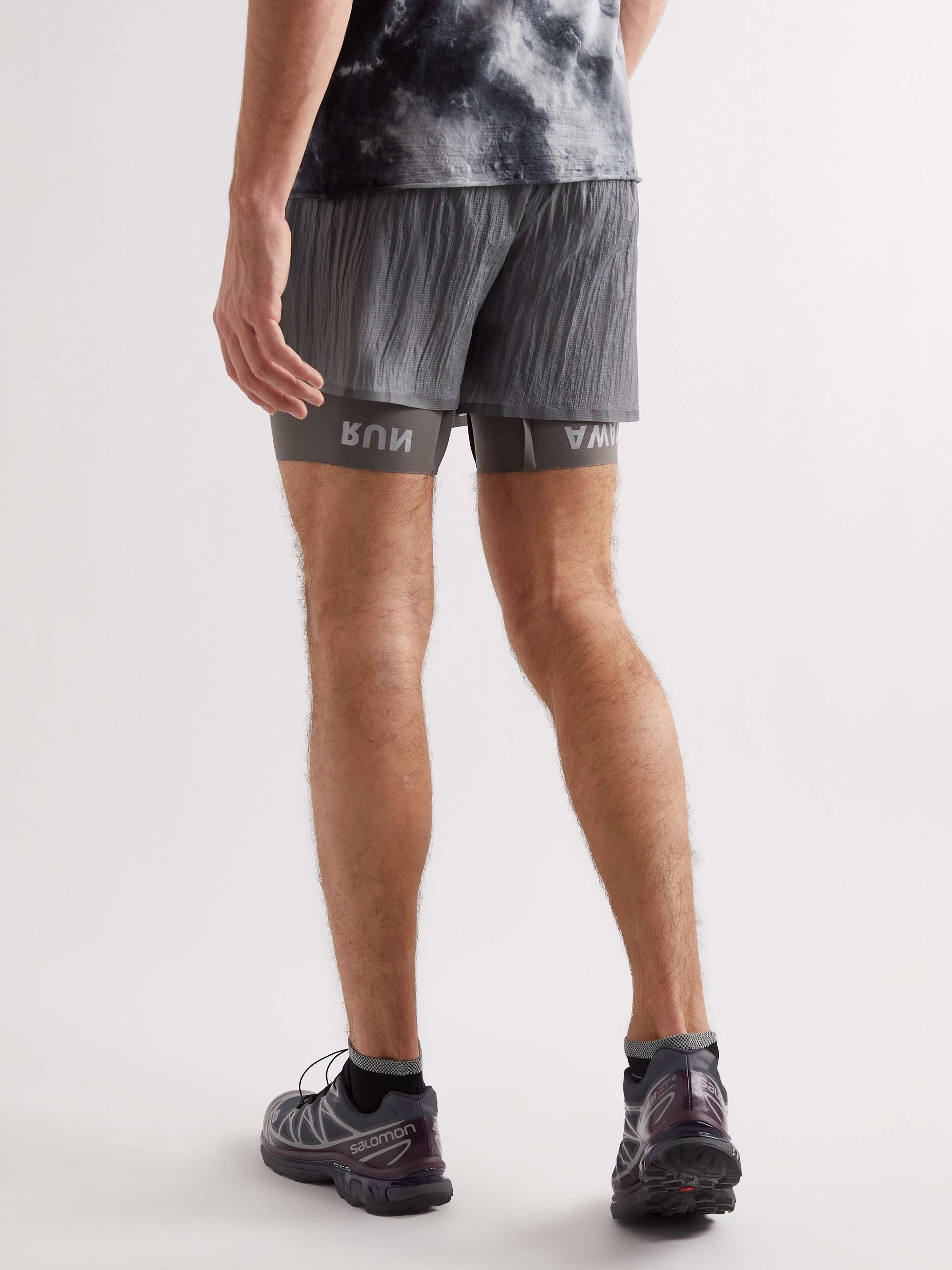 SATISFY Straight-Leg Layered Ripstop CoffeeThermal™ Shorts