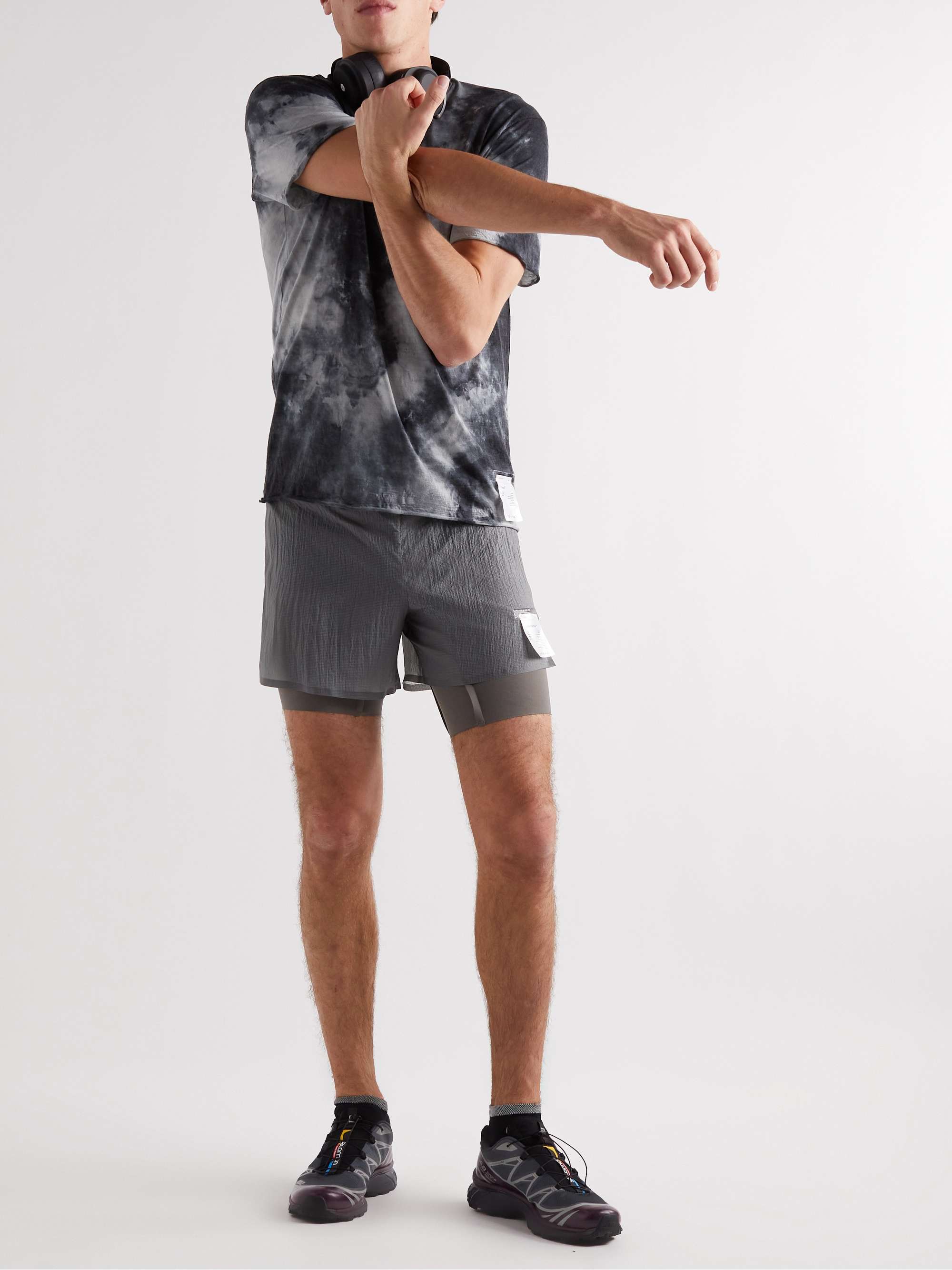 SATISFY Straight-Leg Layered Ripstop CoffeeThermal™ Shorts