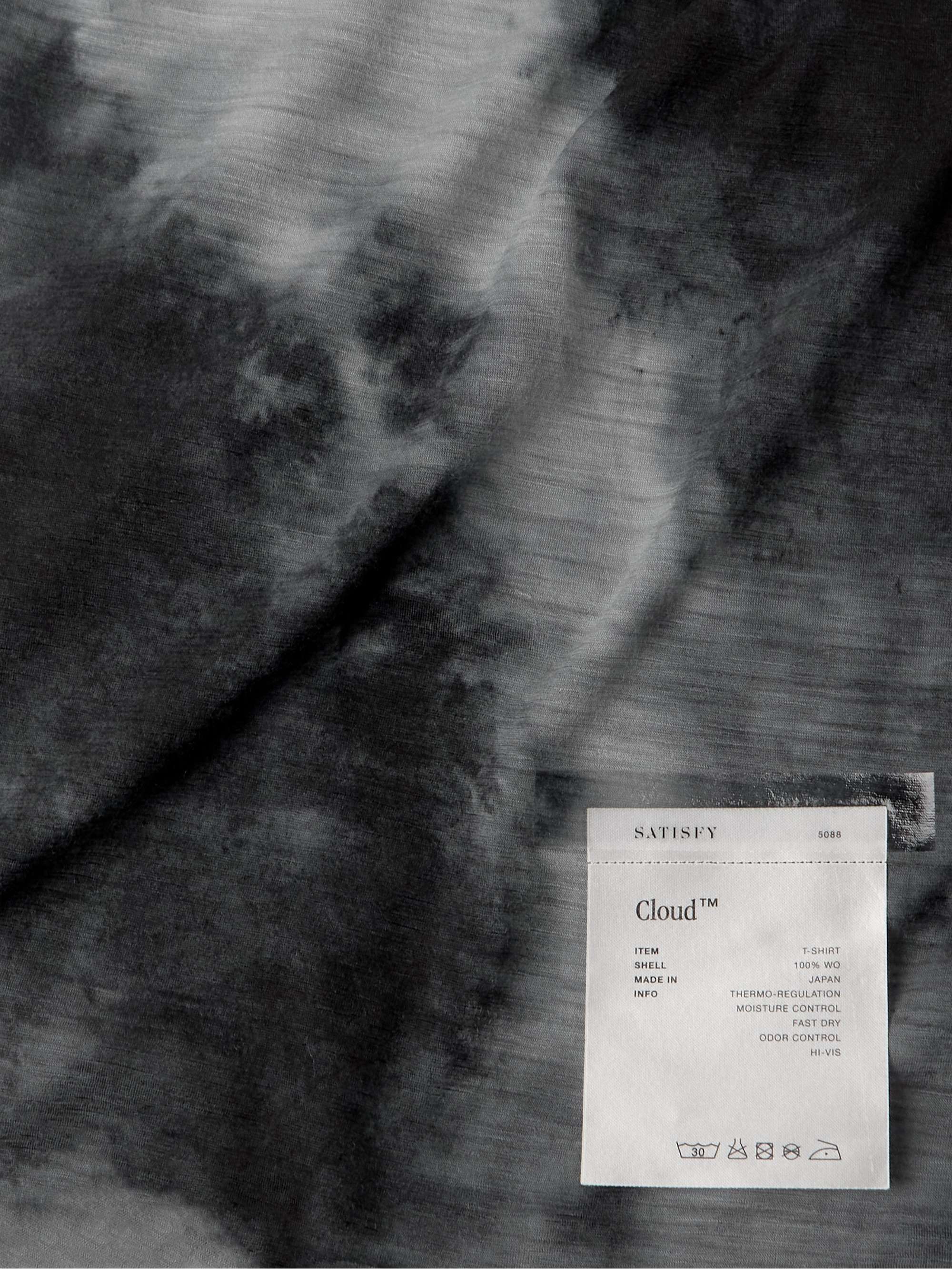SATISFY Tie-Dyed CloudMerino Wool-Jersey T-Shirt
