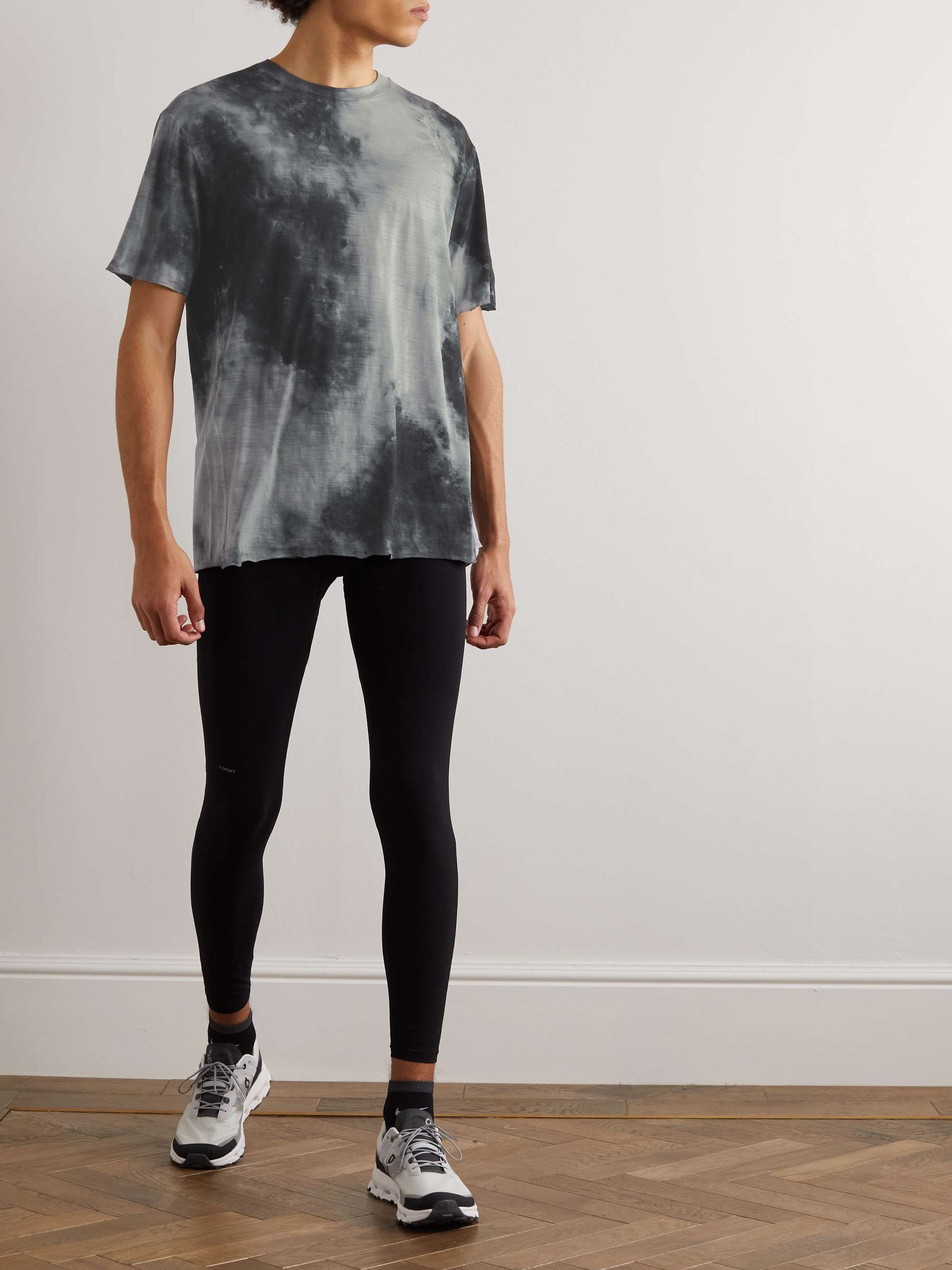 SATISFY Tie-Dyed CloudMerino Wool-Jersey T-Shirt