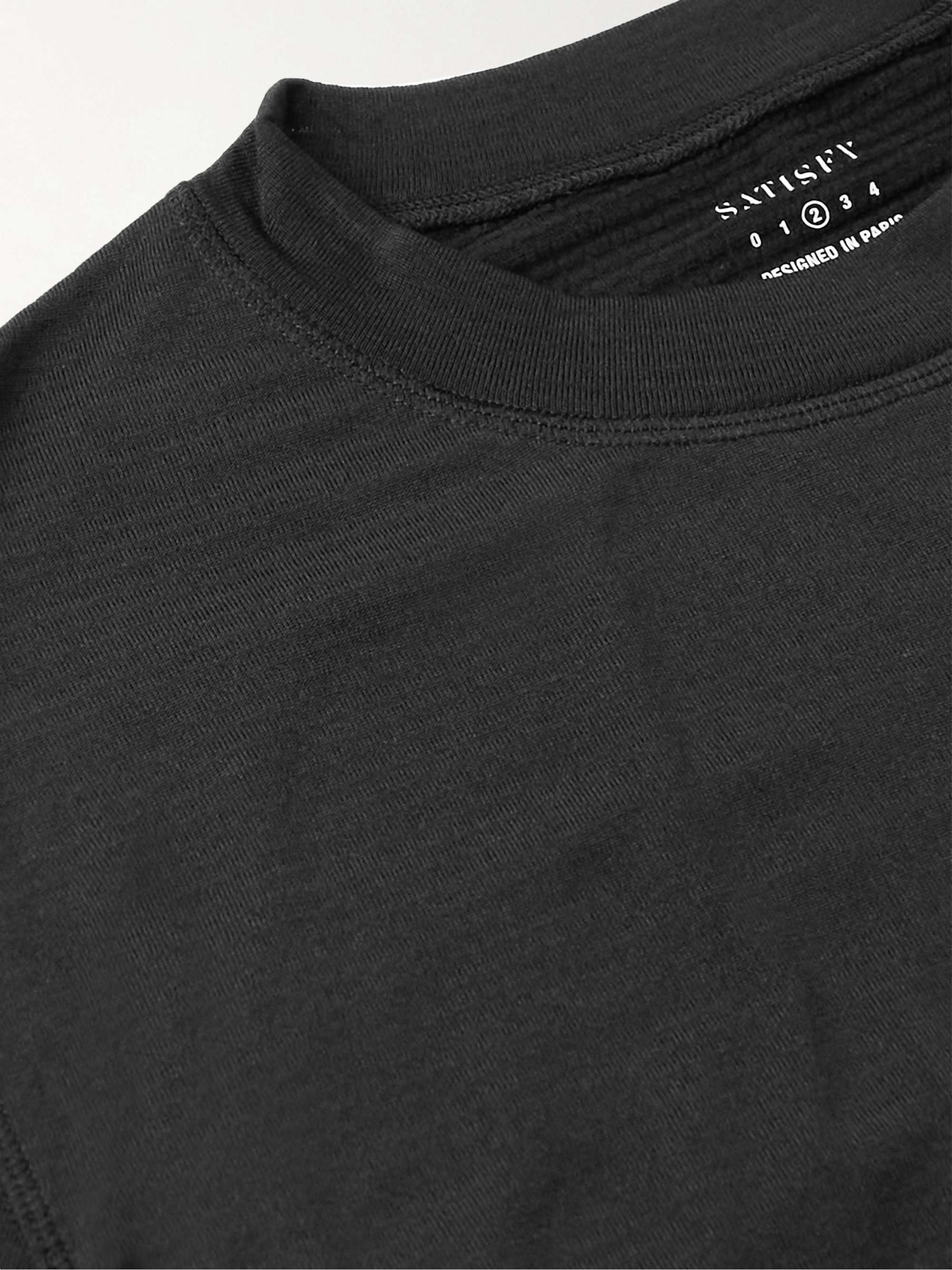 SATISFY Ripstop-Trimmed Polartec® Recycled-GhostFleece™ Running T-Shirt