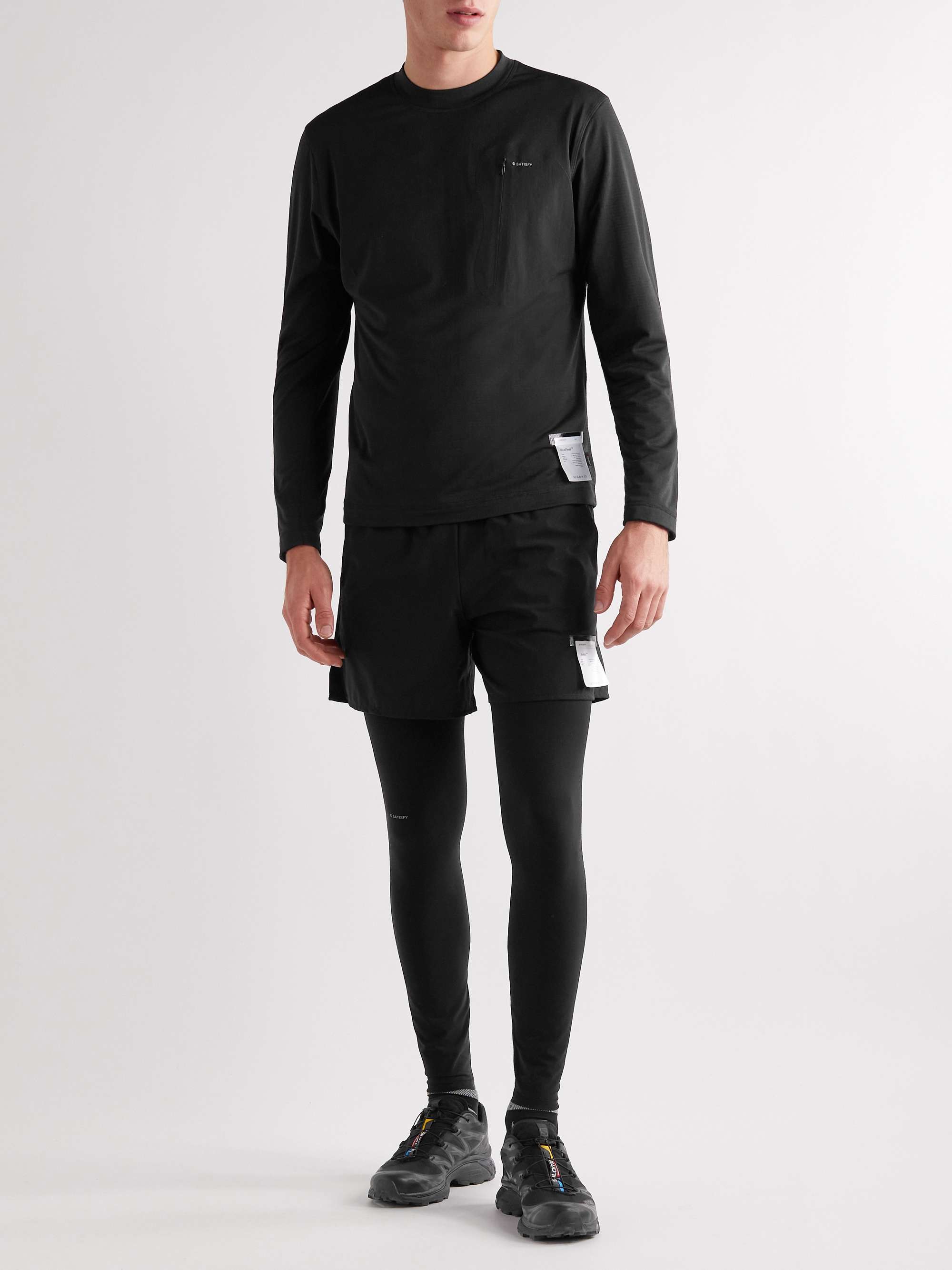 SATISFY Ripstop-Trimmed Polartec® Recycled-GhostFleece™ Running T-Shirt