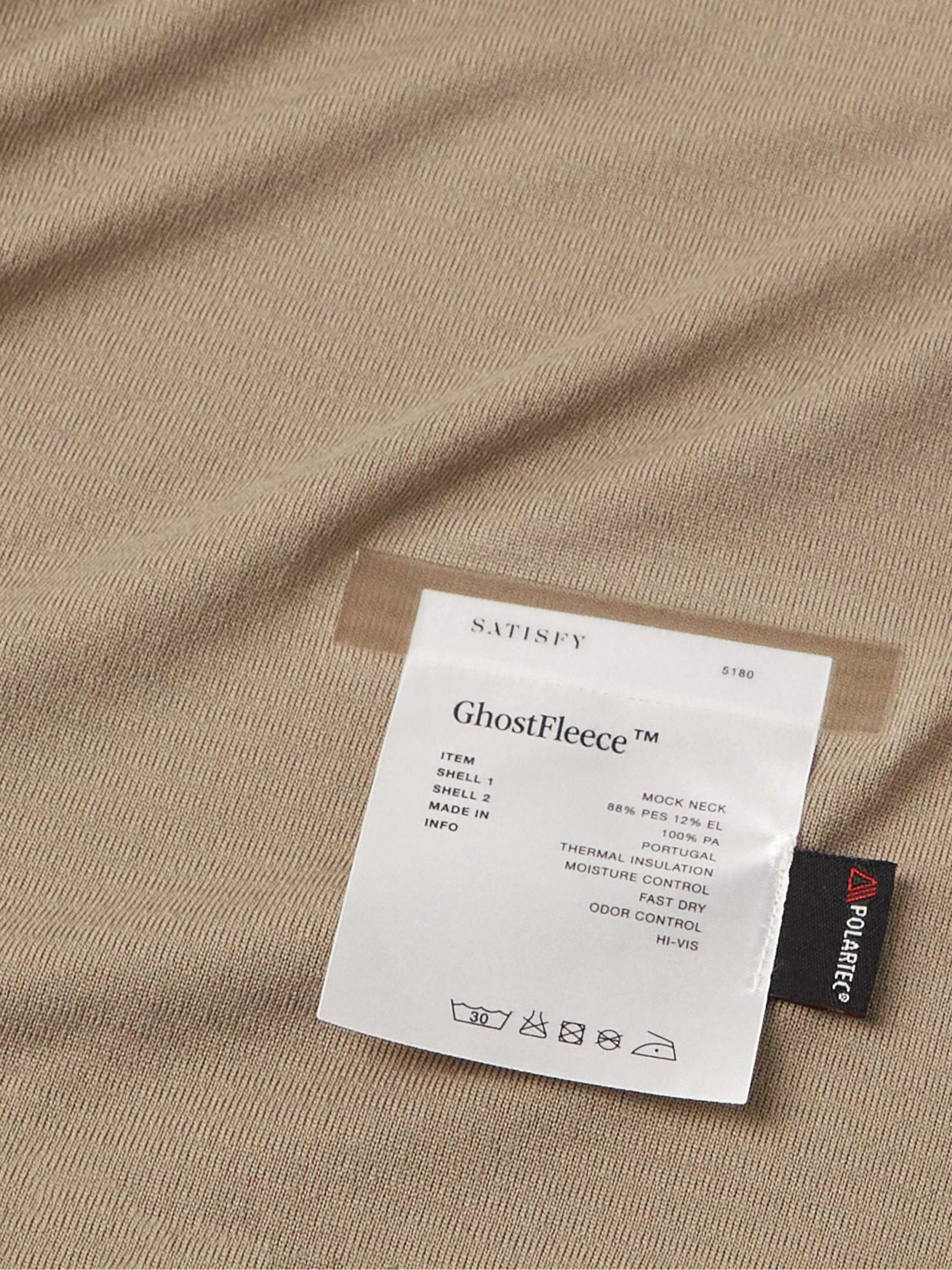 SATISFY GhostFleece Ripstop-Panelled Polartec® Mock-Neck Running Top