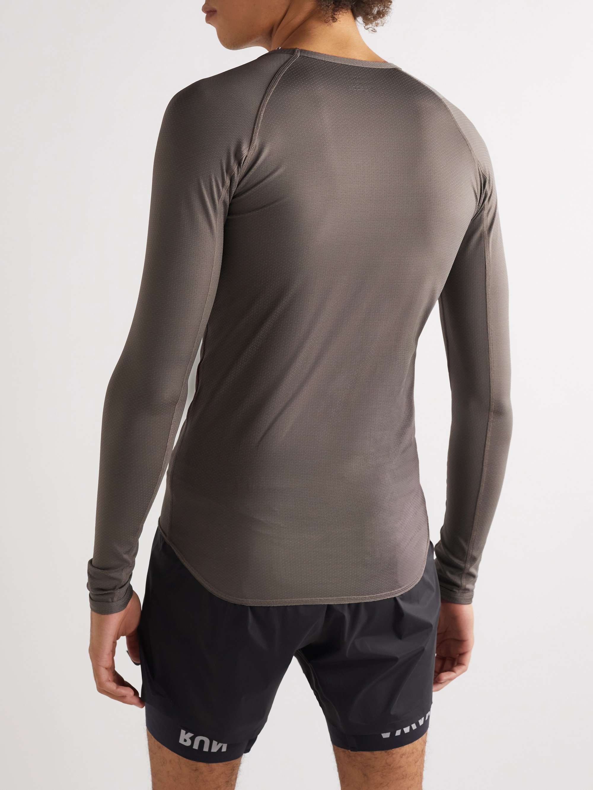 SATISFY Logo-Appliquéd CoffeeThermal™ Stretch-Jersey Base Layer