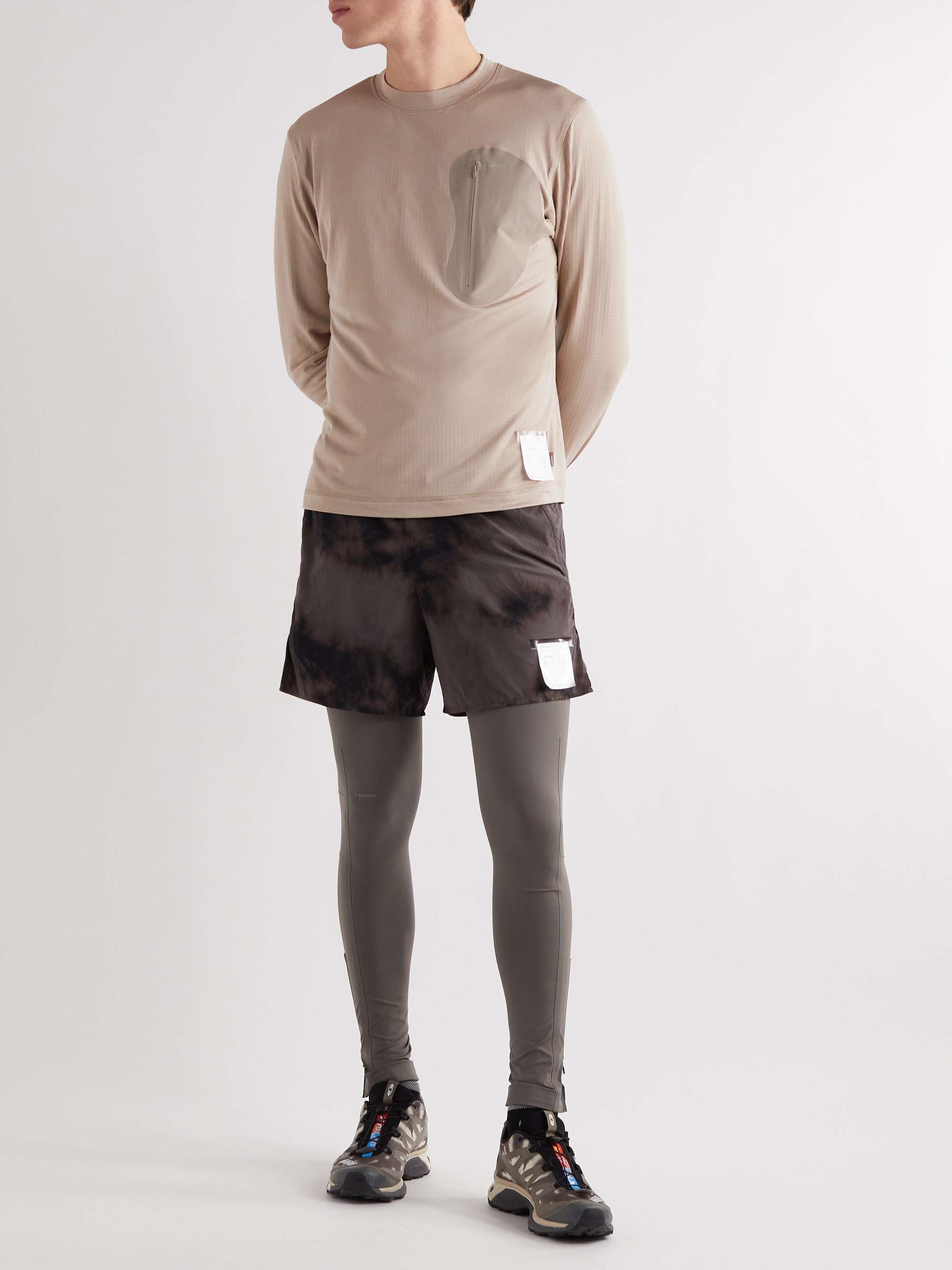SATISFY Ripstop-Trimmed Polartec® Recycled-GhostFleece™ Running T-Shirt
