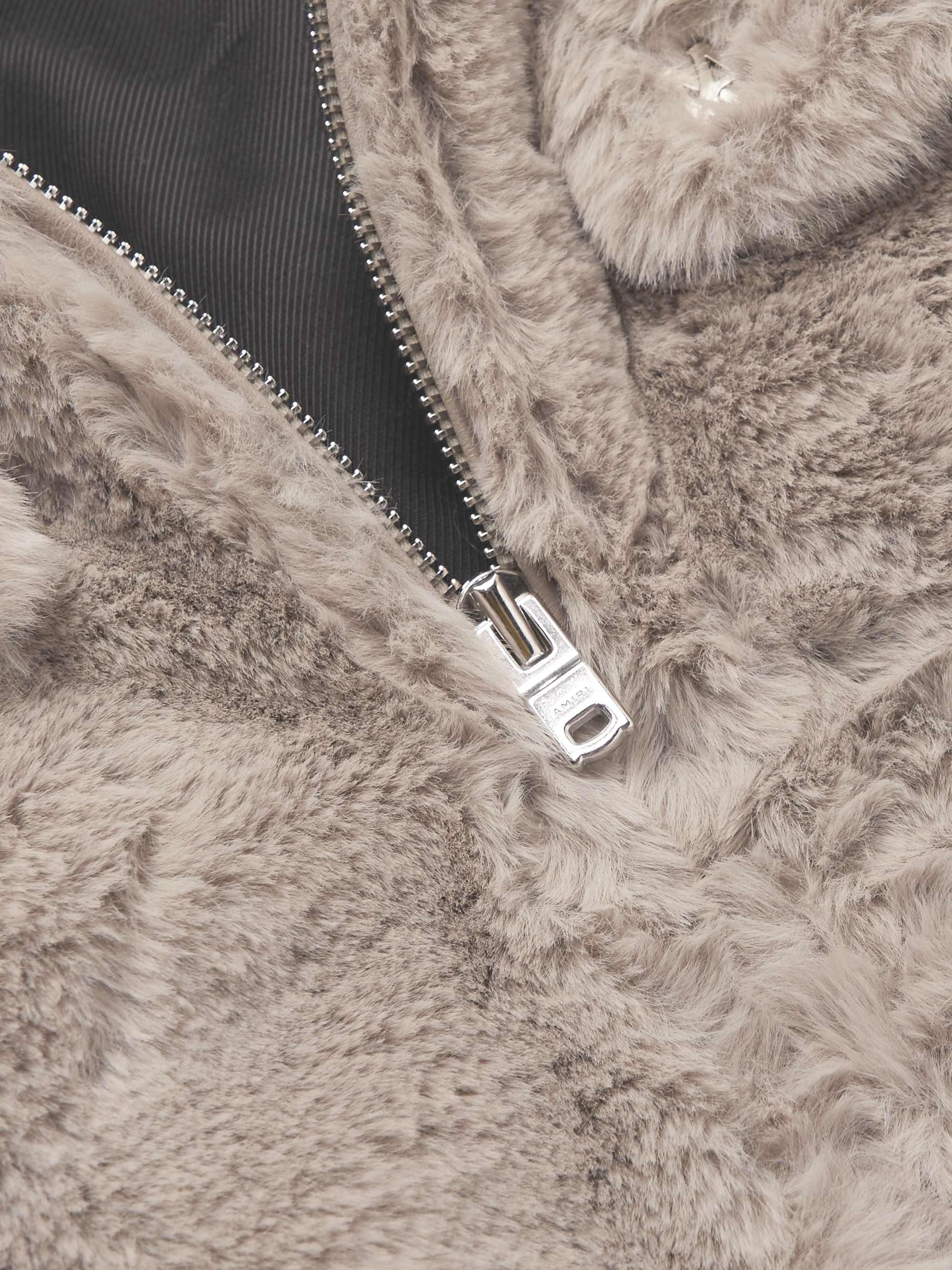 AMIRI Faux Shearling Blouson Jacket