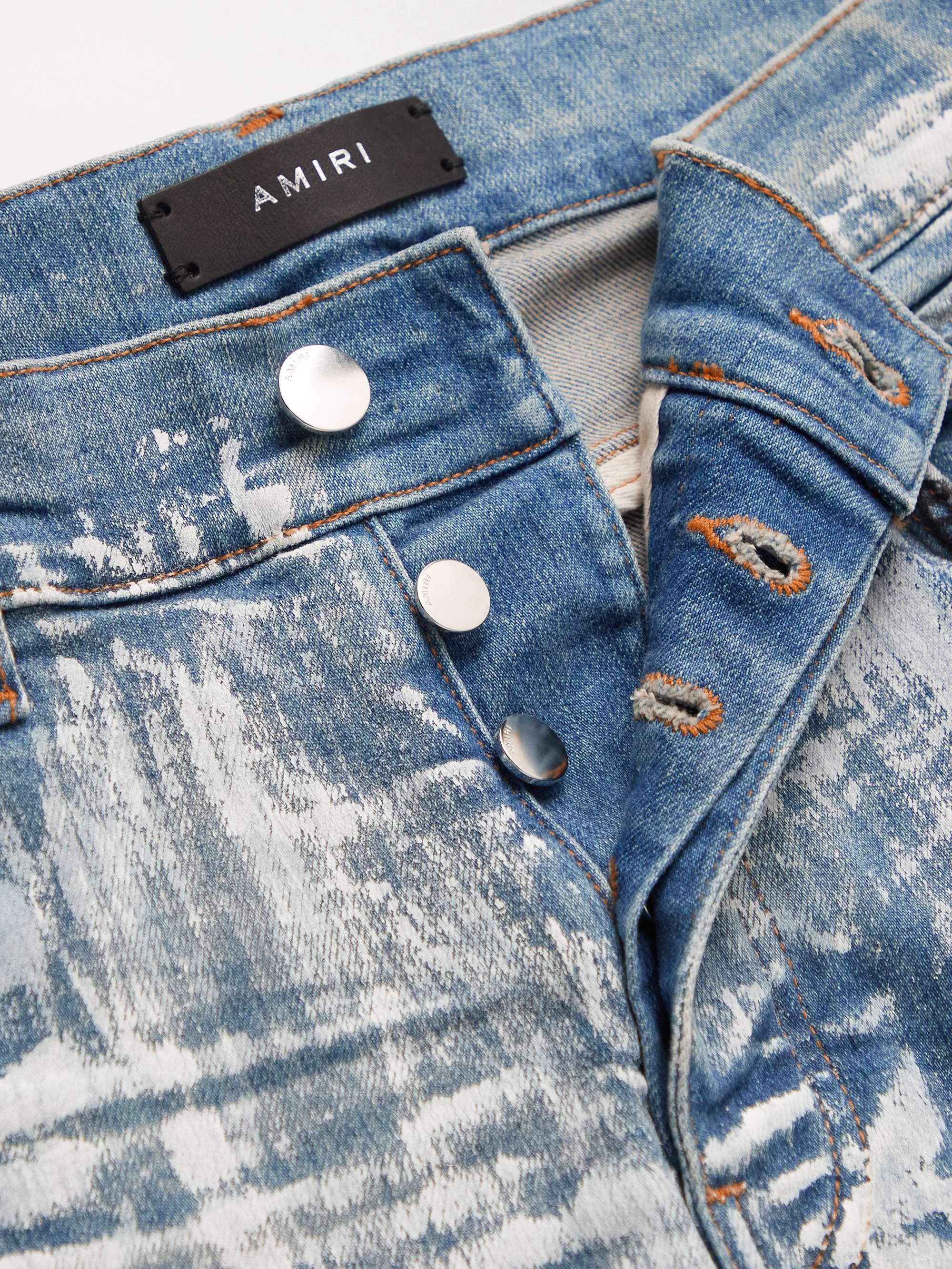 AMIRI + Wes Lang Skinny-Fit Printed Jeans