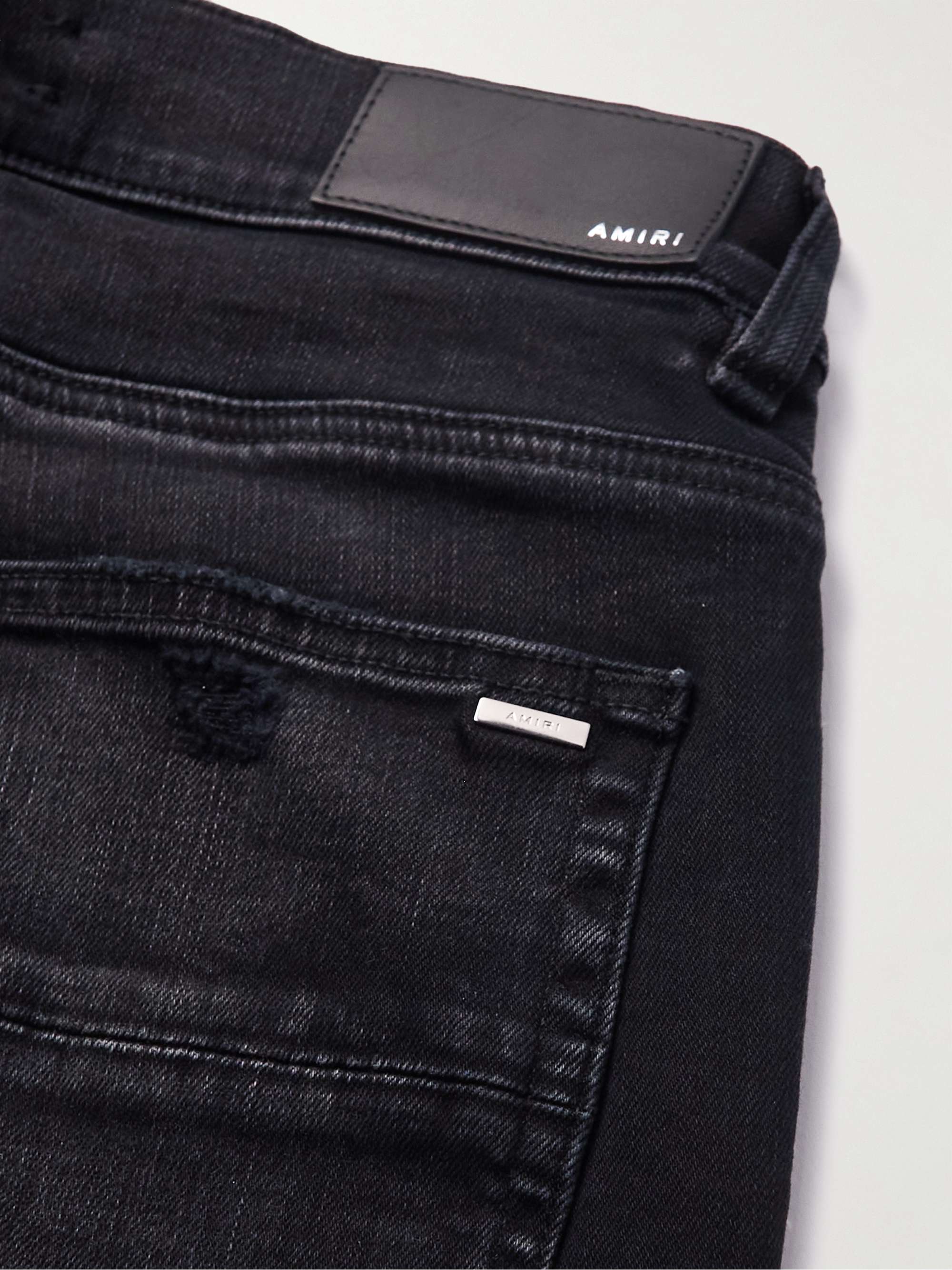 AMIRI MX1 Skinny-Fit Panelled Distressed Jeans
