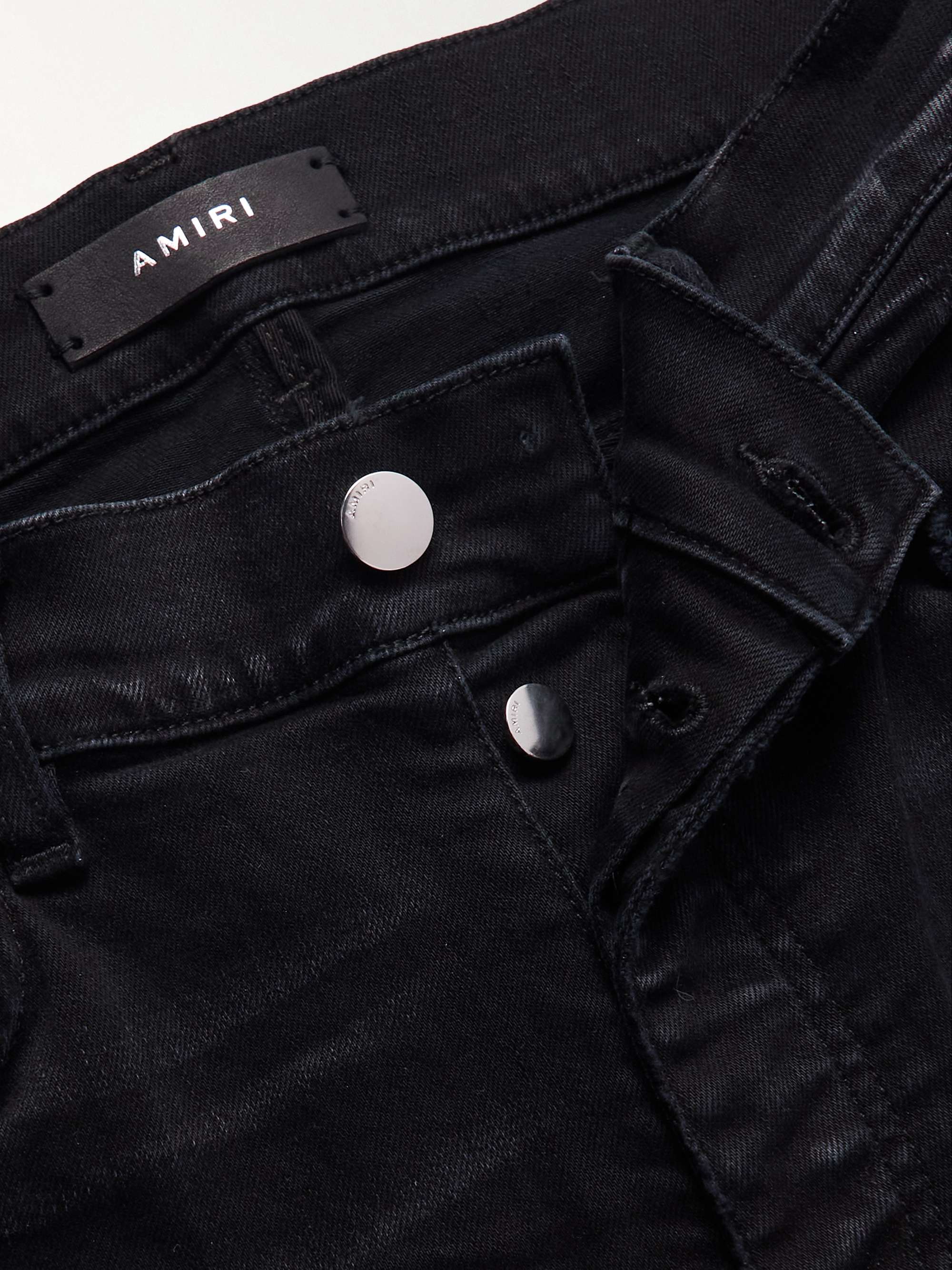 AMIRI MX1 Skinny-Fit Panelled Distressed Jeans