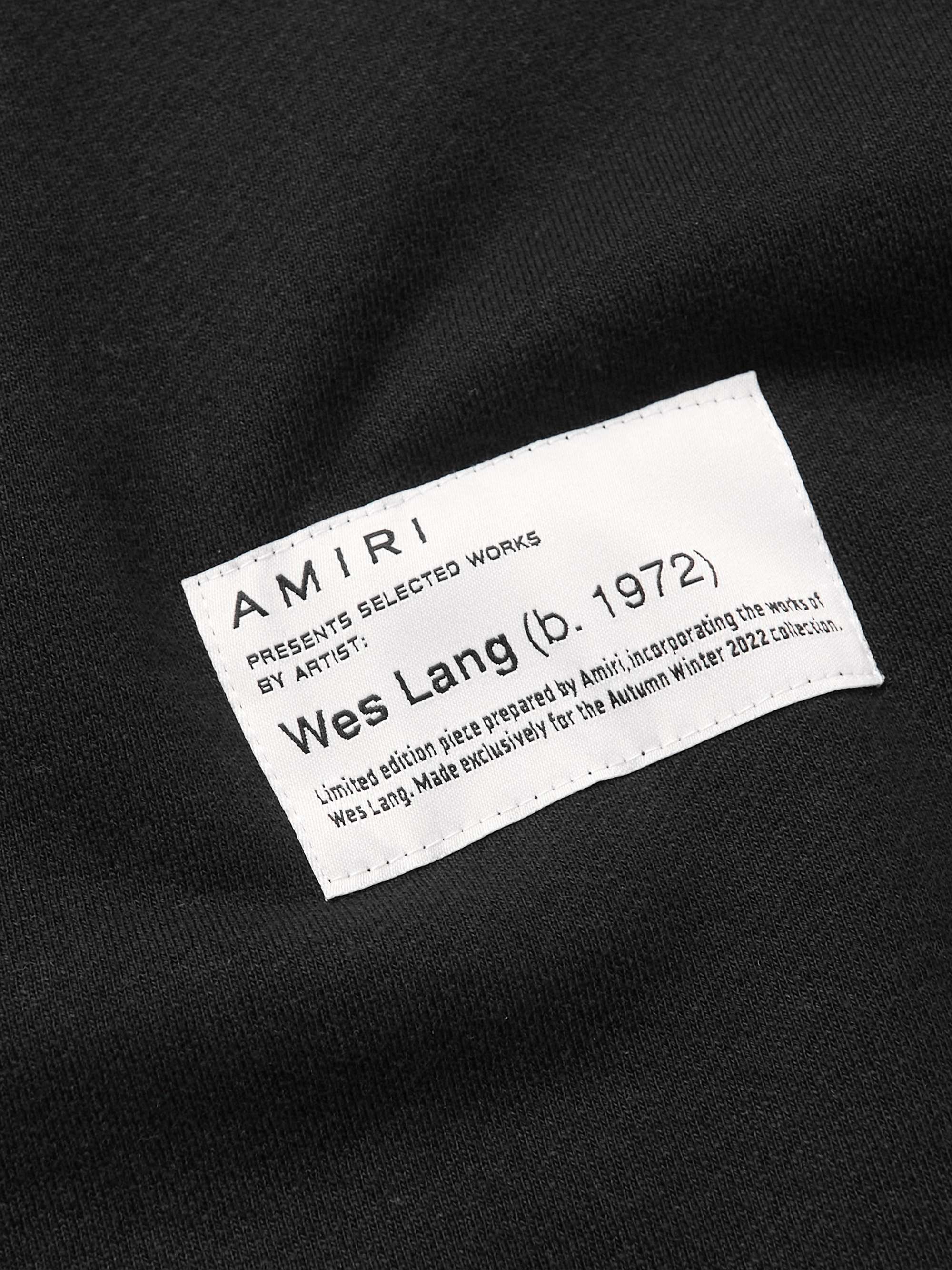AMIRI + Wes Lang Logo-Embroidered Cotton-Jersey Sweatshirt