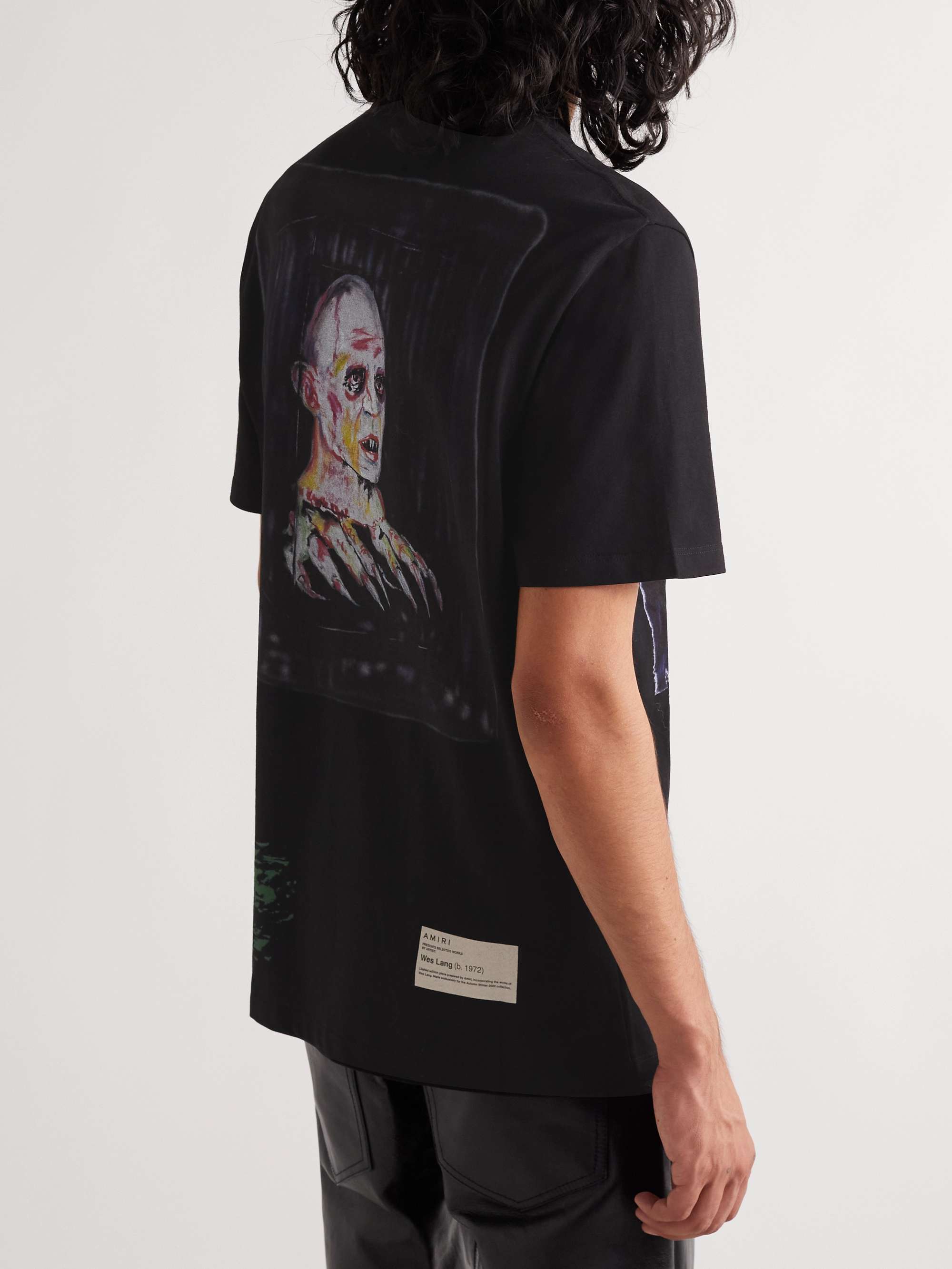 AMIRI + Wes Lang Blood 38' Printed Cotton-Jersey T-Shirt