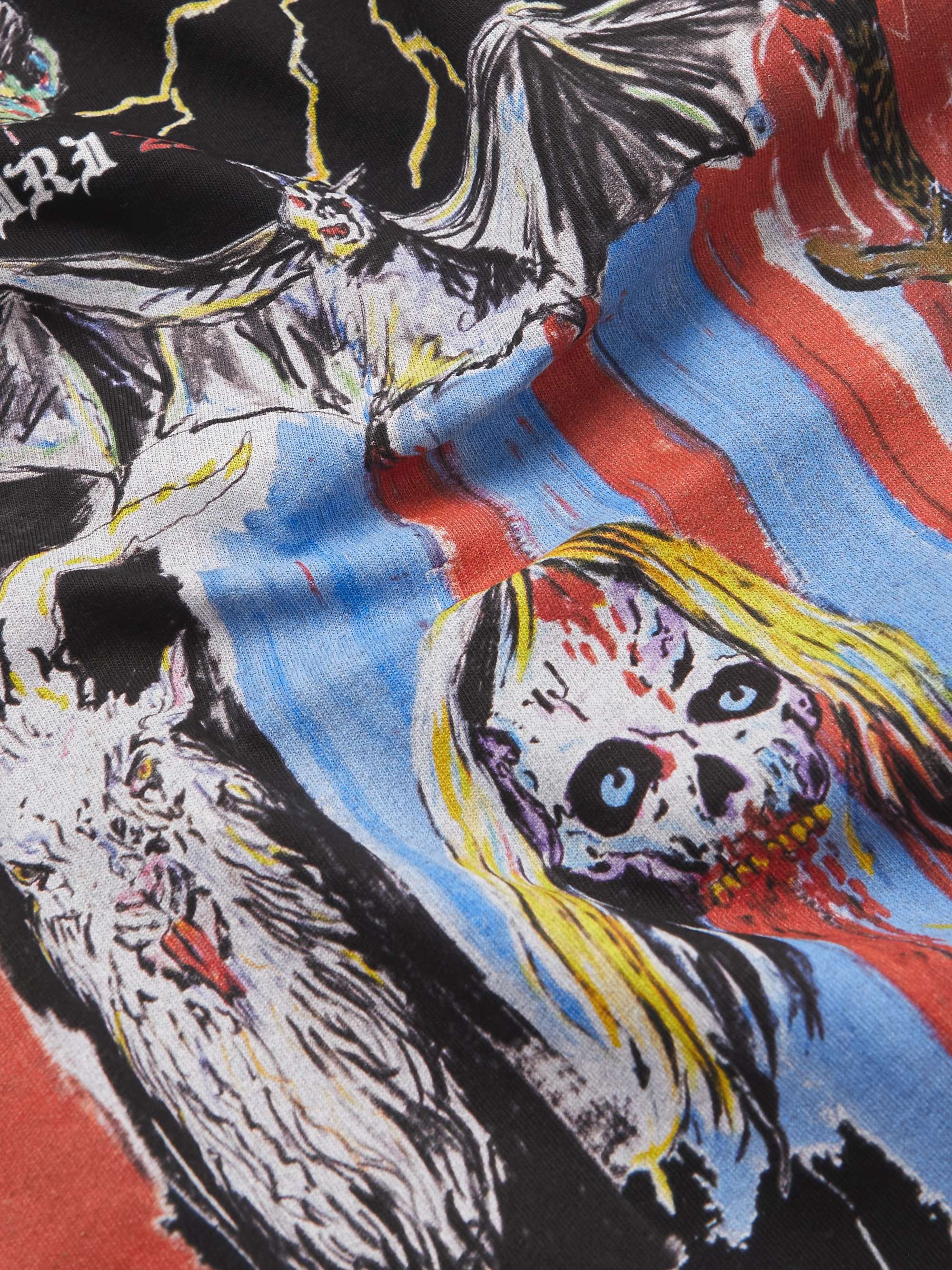 AMIRI + Wes Lang Blood 38' Printed Cotton-Jersey T-Shirt
