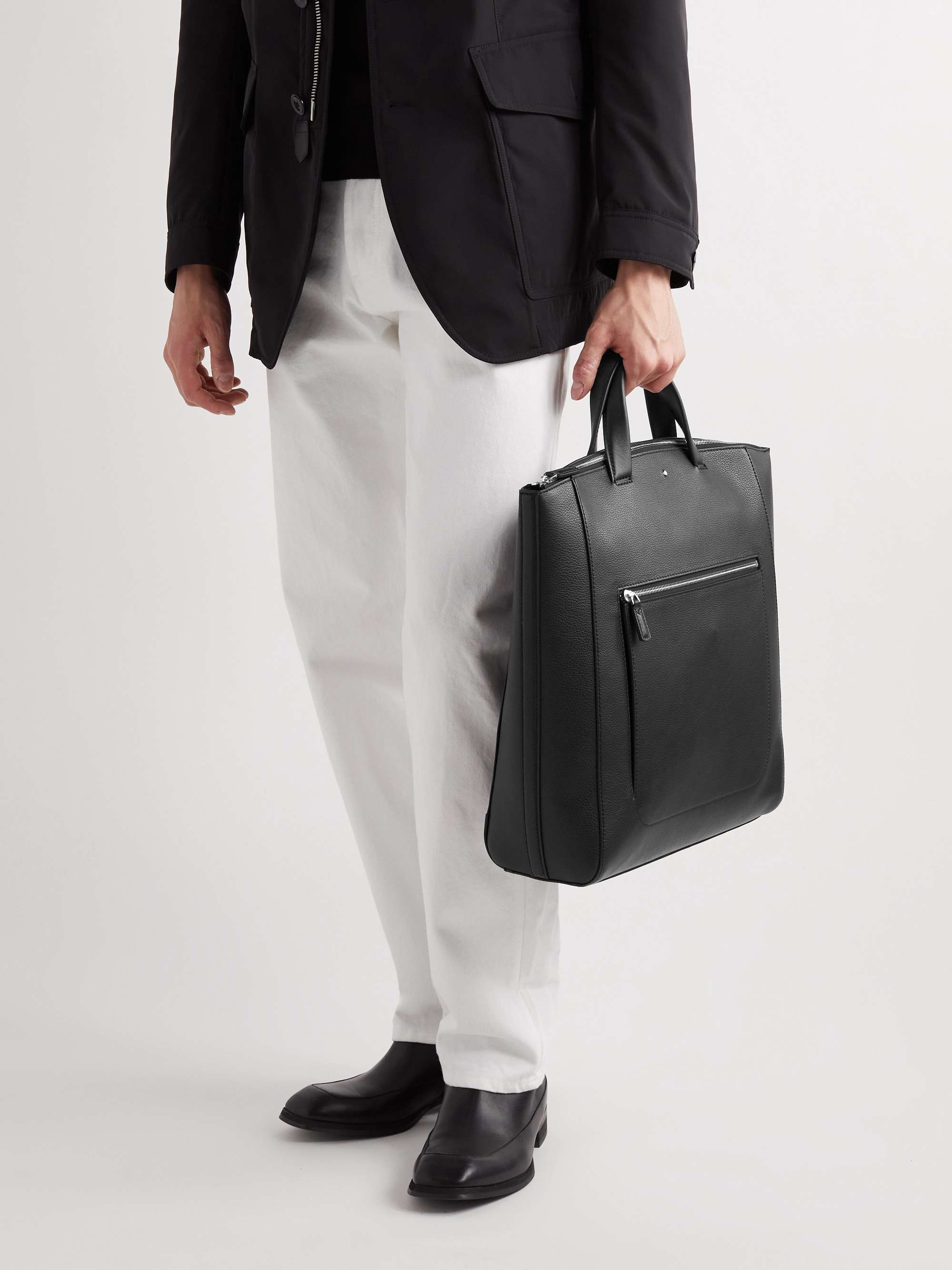 MONTBLANC Meisterstück Full-Grain Leather Tote Bag