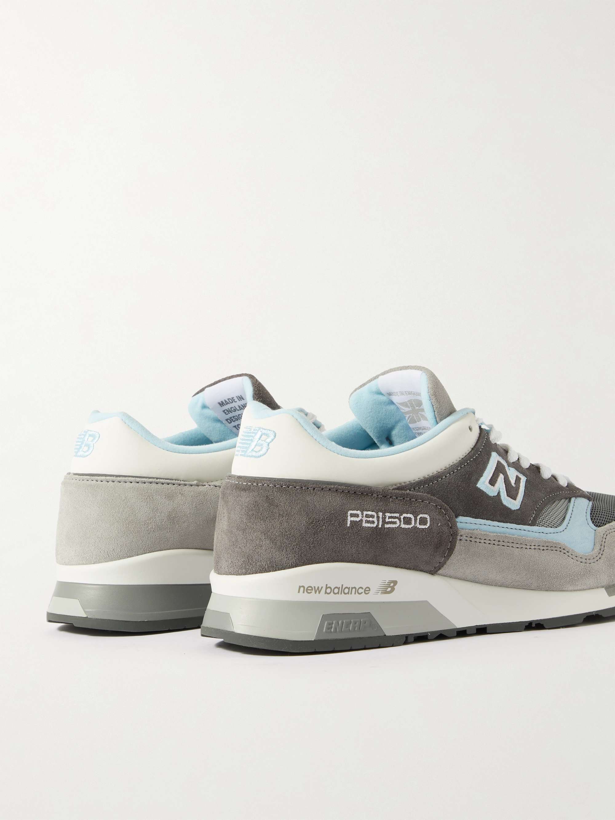 NEW BALANCE + Beams + Paperboy MIUK 1500 Leather, Mesh and Suede Sneakers