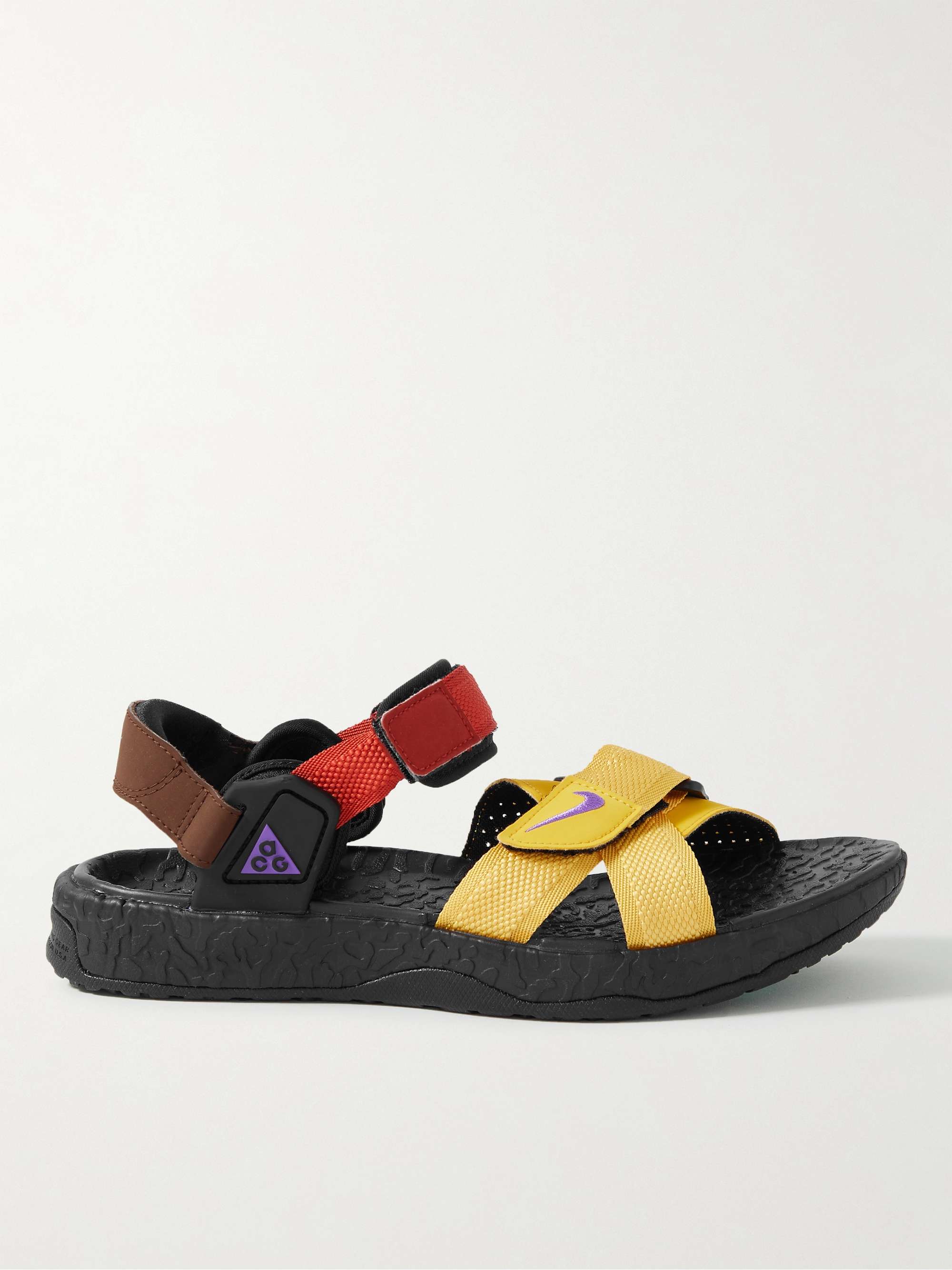 Rico color Suplemento NIKE ACG Air Deschutz+ Suede and Webbing-Trimmed Rubber Sandals | MR PORTER