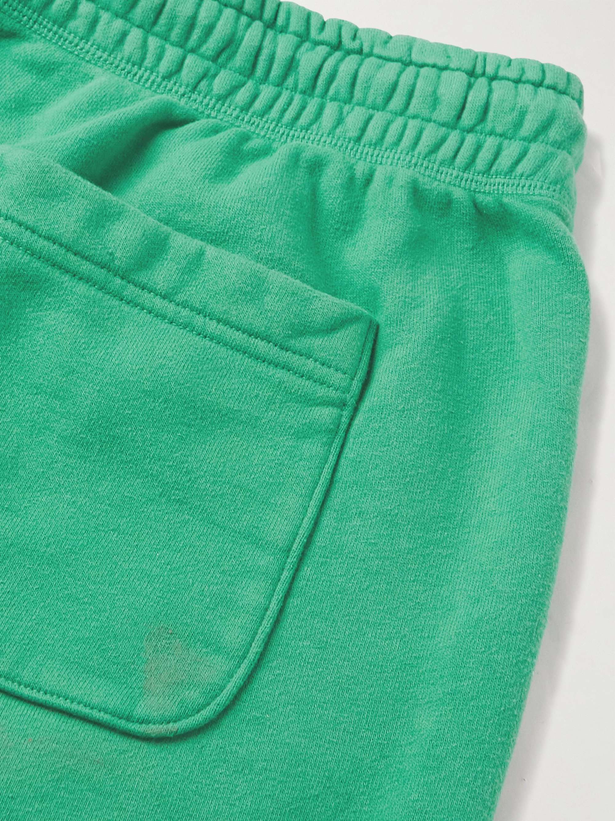 SAINT MXXXXXX Collegiate Tapered Logo-Print Cotton-Jersey Sweatpants