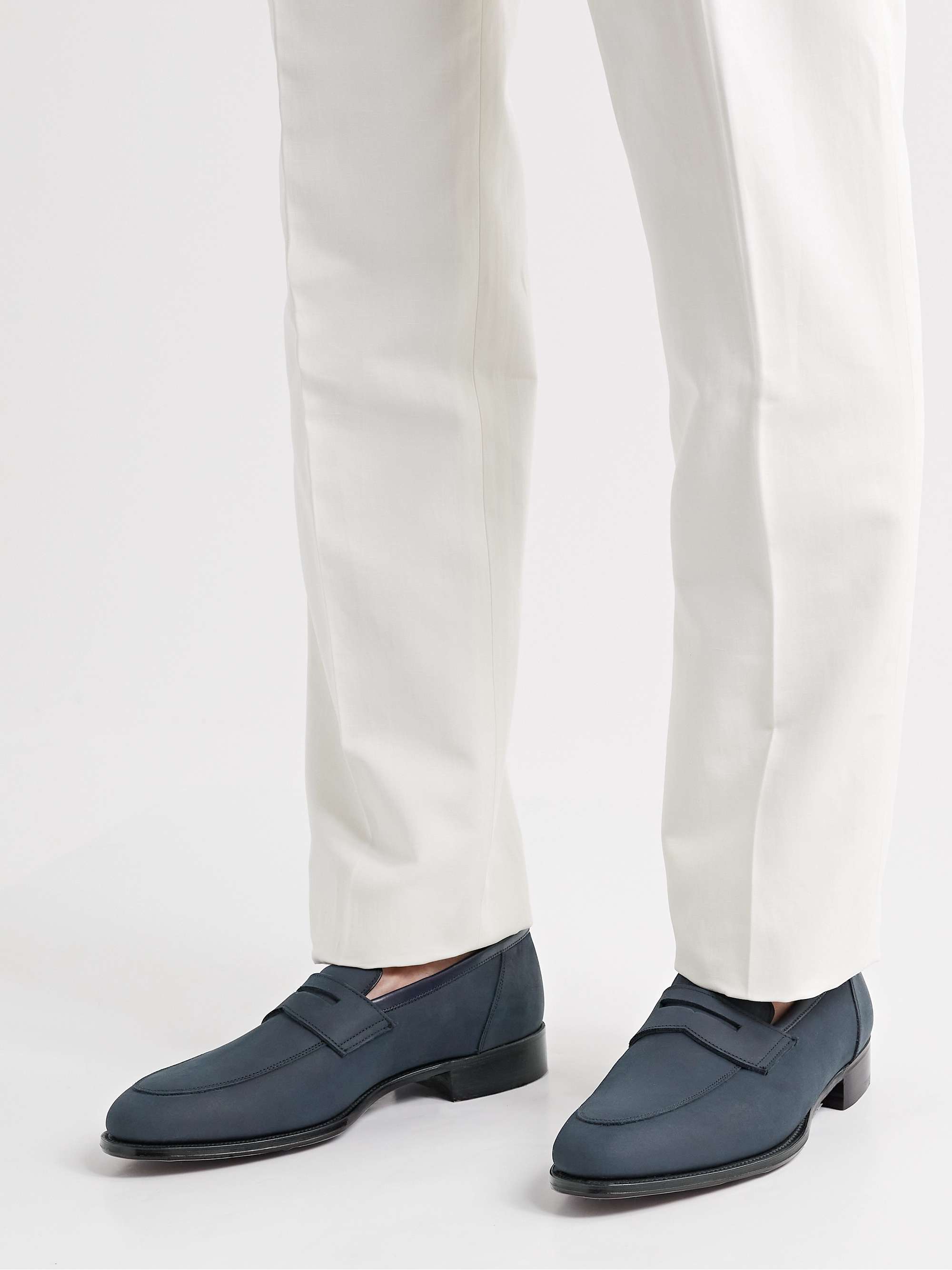 KINGSMAN Newport Suede Penny Loafers