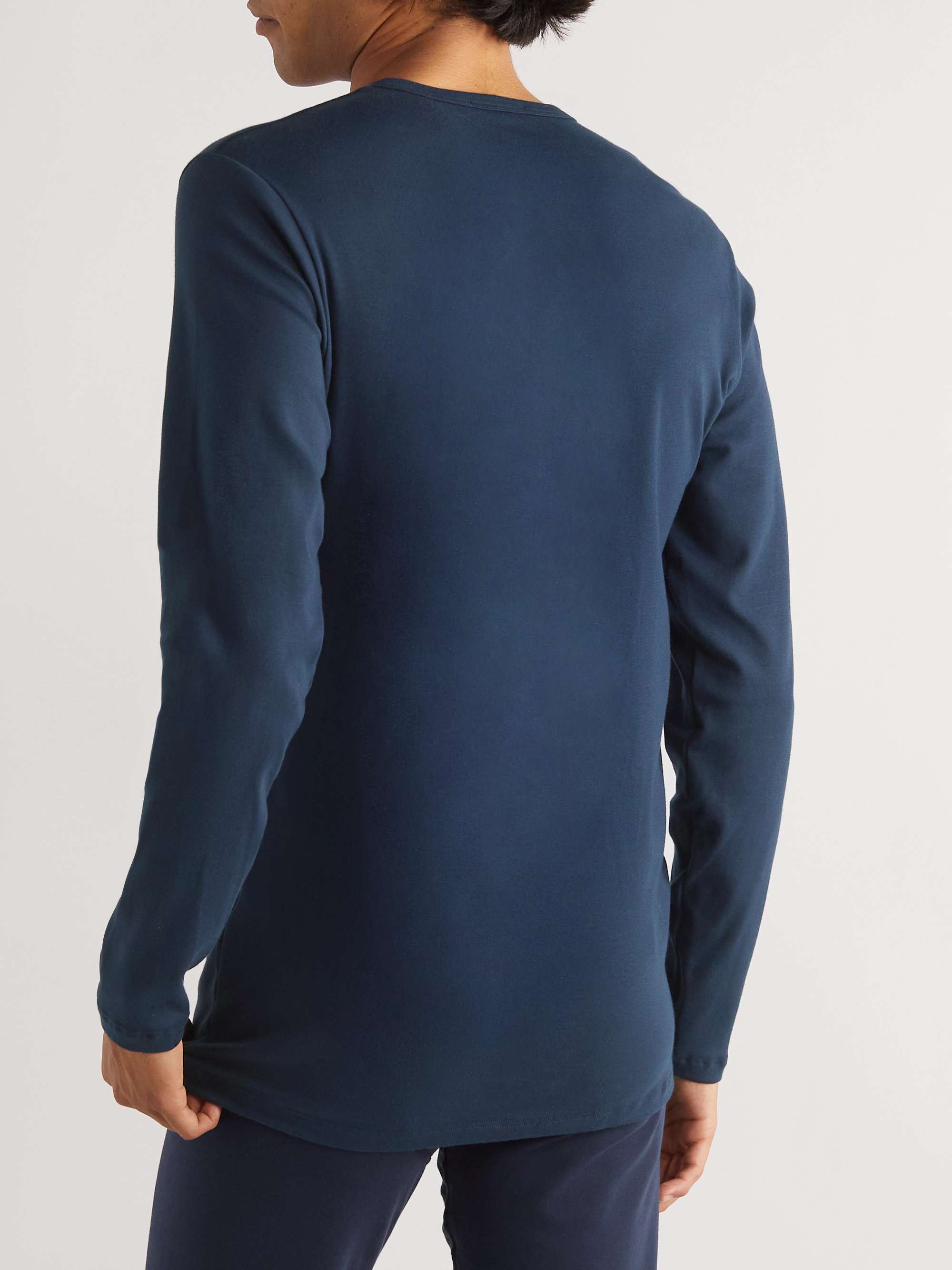 TOM FORD Stretch-Cotton Jersey Henley Pyjama T-Shirt