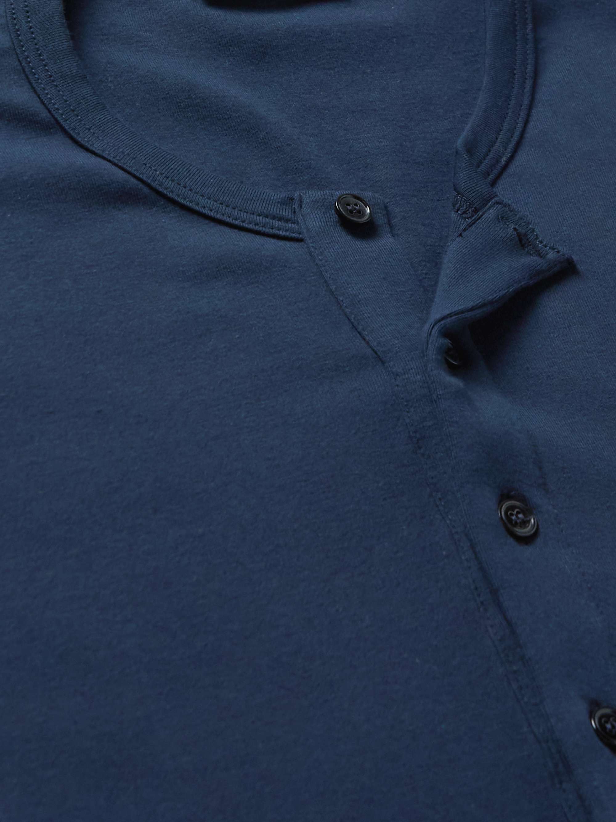 TOM FORD Stretch-Cotton Jersey Henley Pyjama T-Shirt
