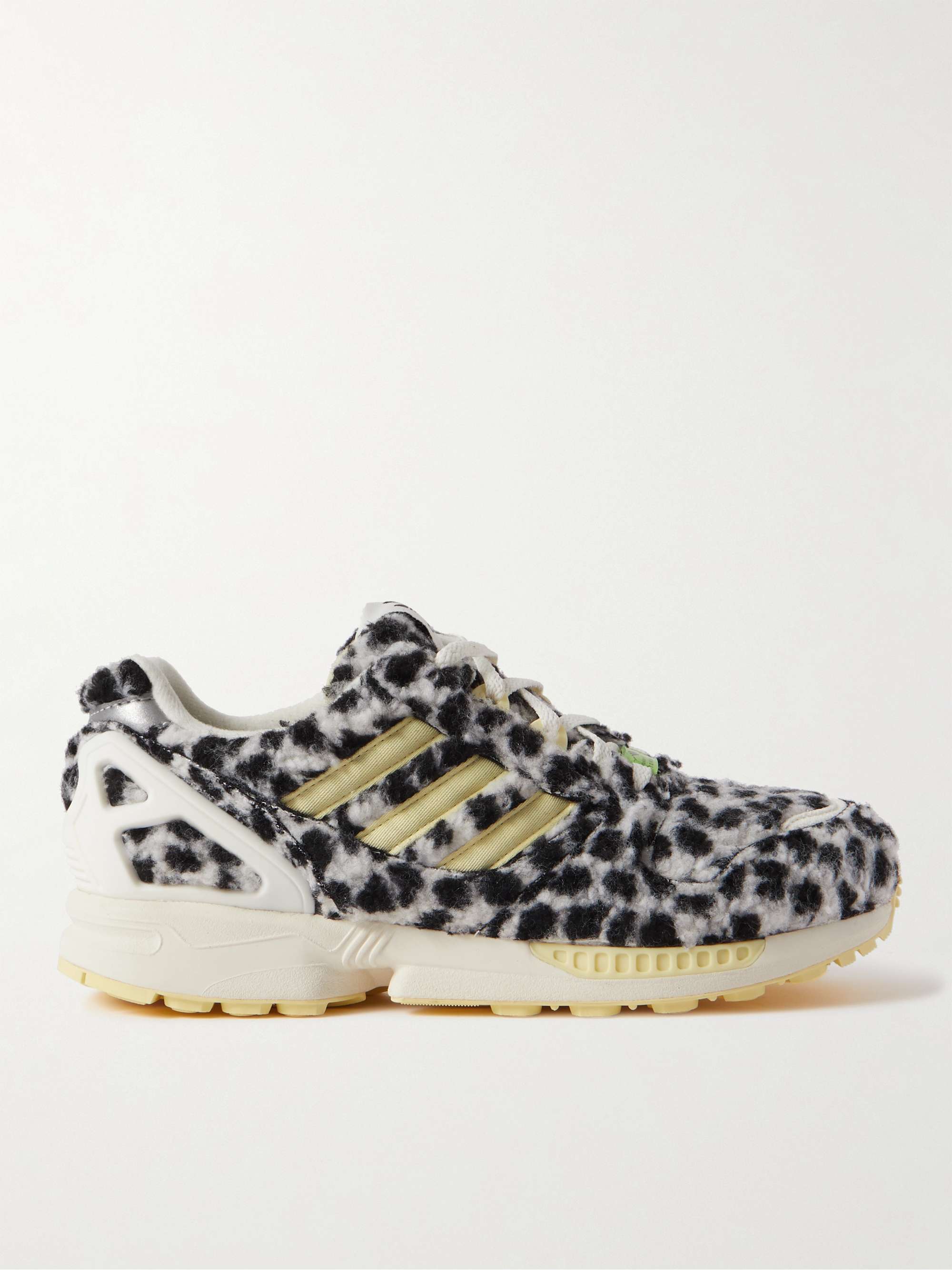 ADIDAS ORIGINALS ZX 8020 Rubber-Trimmed Leopard-Print Fleece Sneakers for Men |