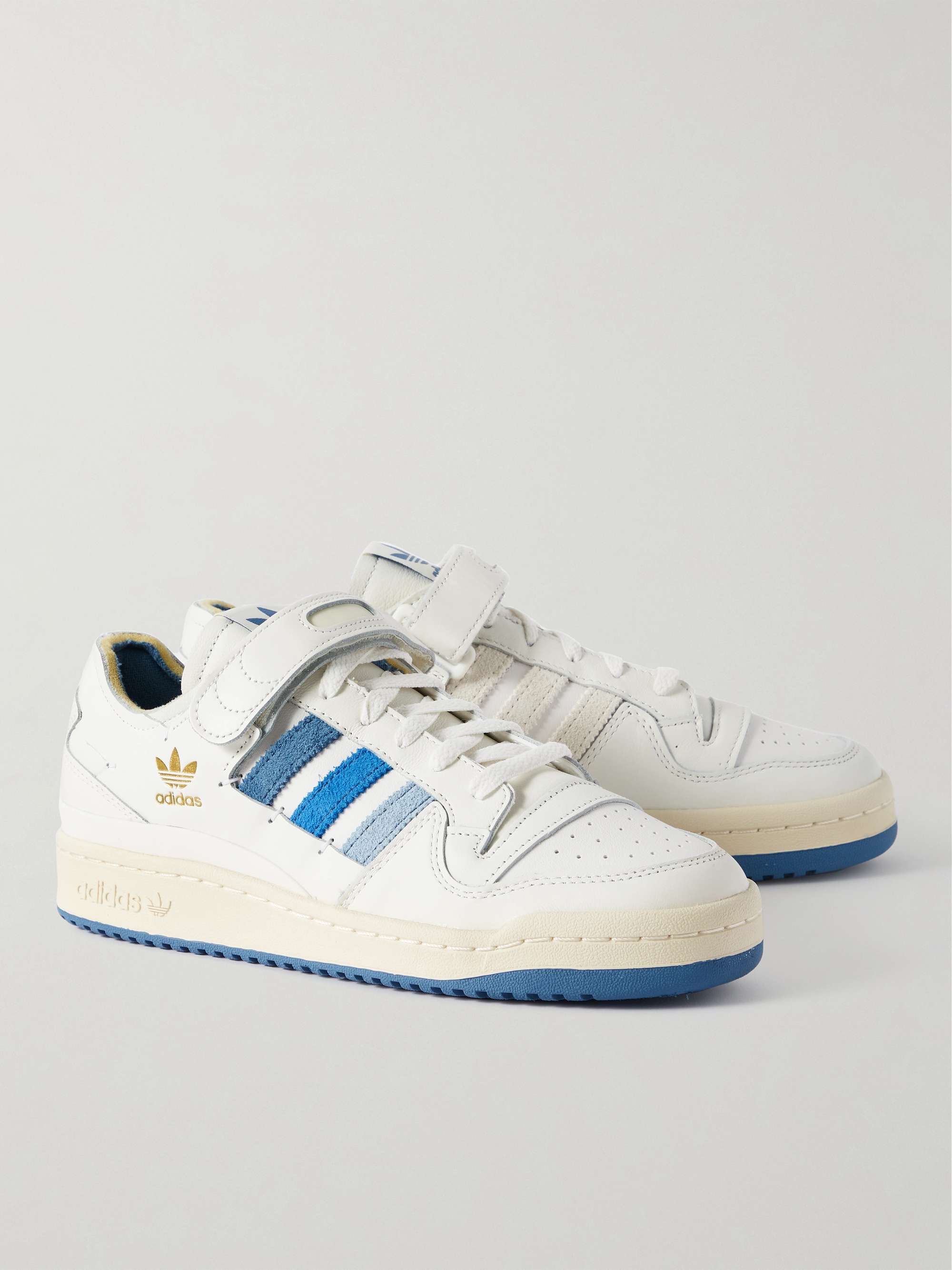 ADIDAS ORIGINALS Forum 84 Suede-Trimmed Leather Sneakers