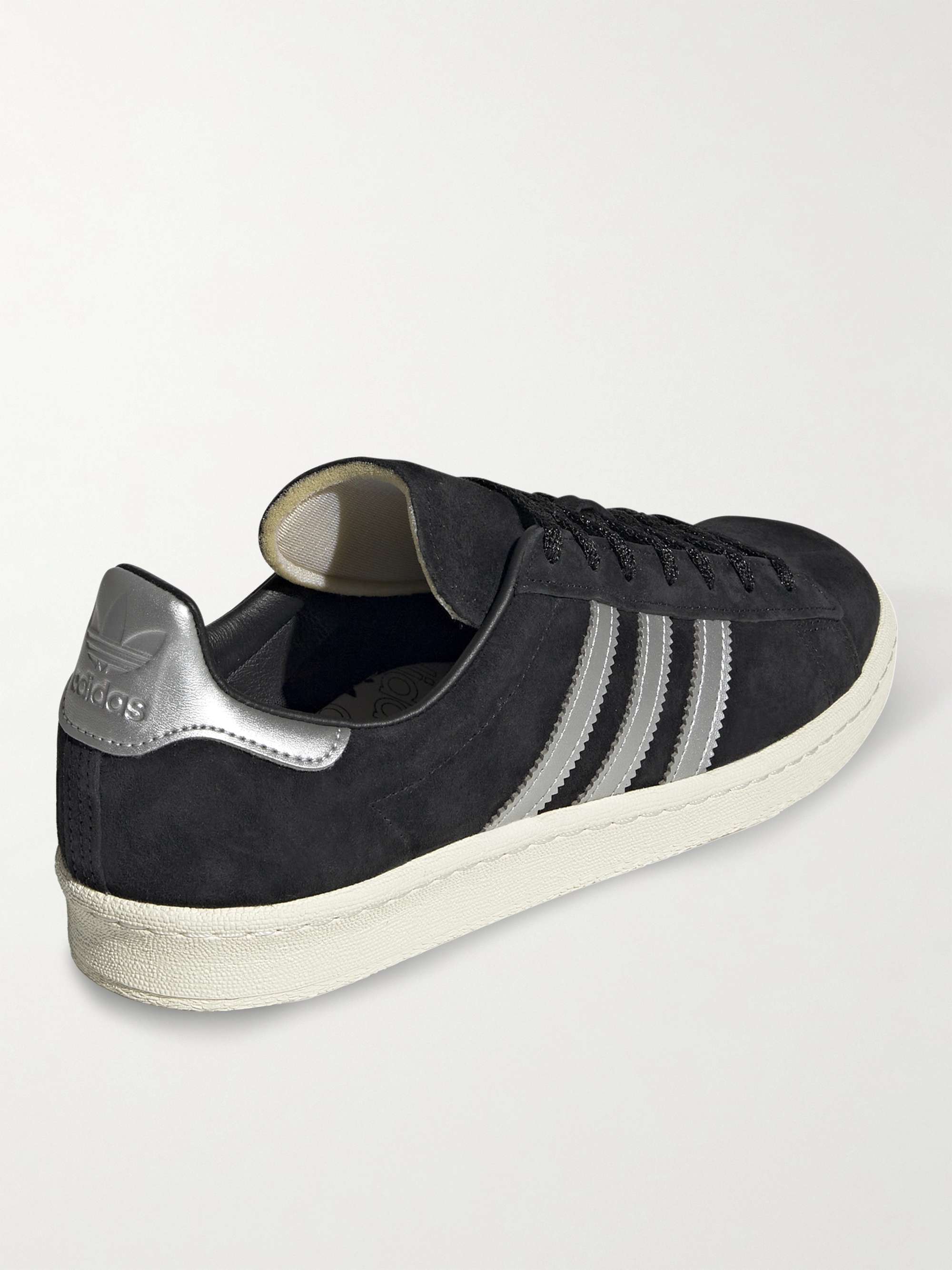 ADIDAS ORIGINALS Campus 80s Leather-Trimmed Suede Sneakers