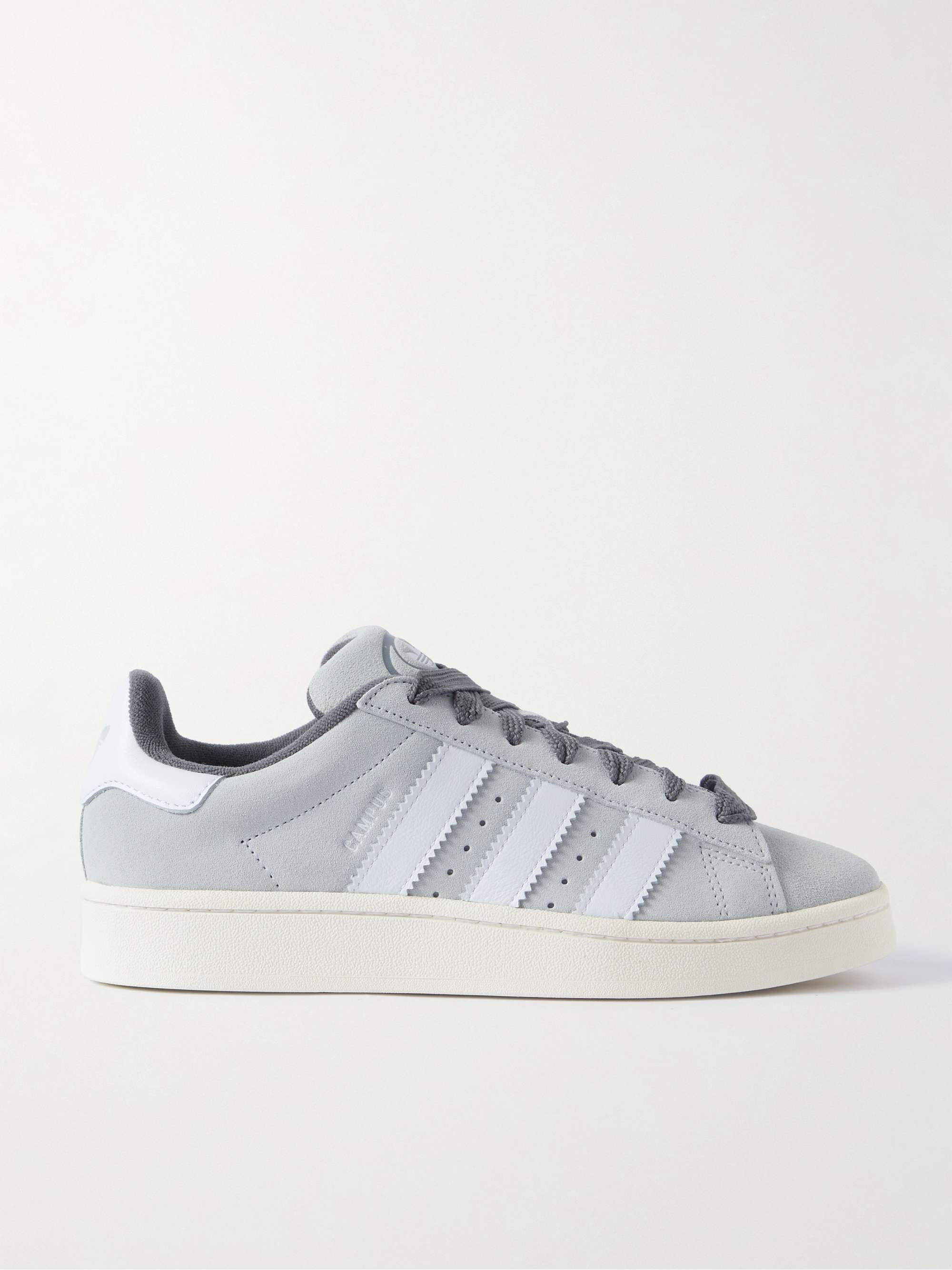 adidas grey campus suede trainers