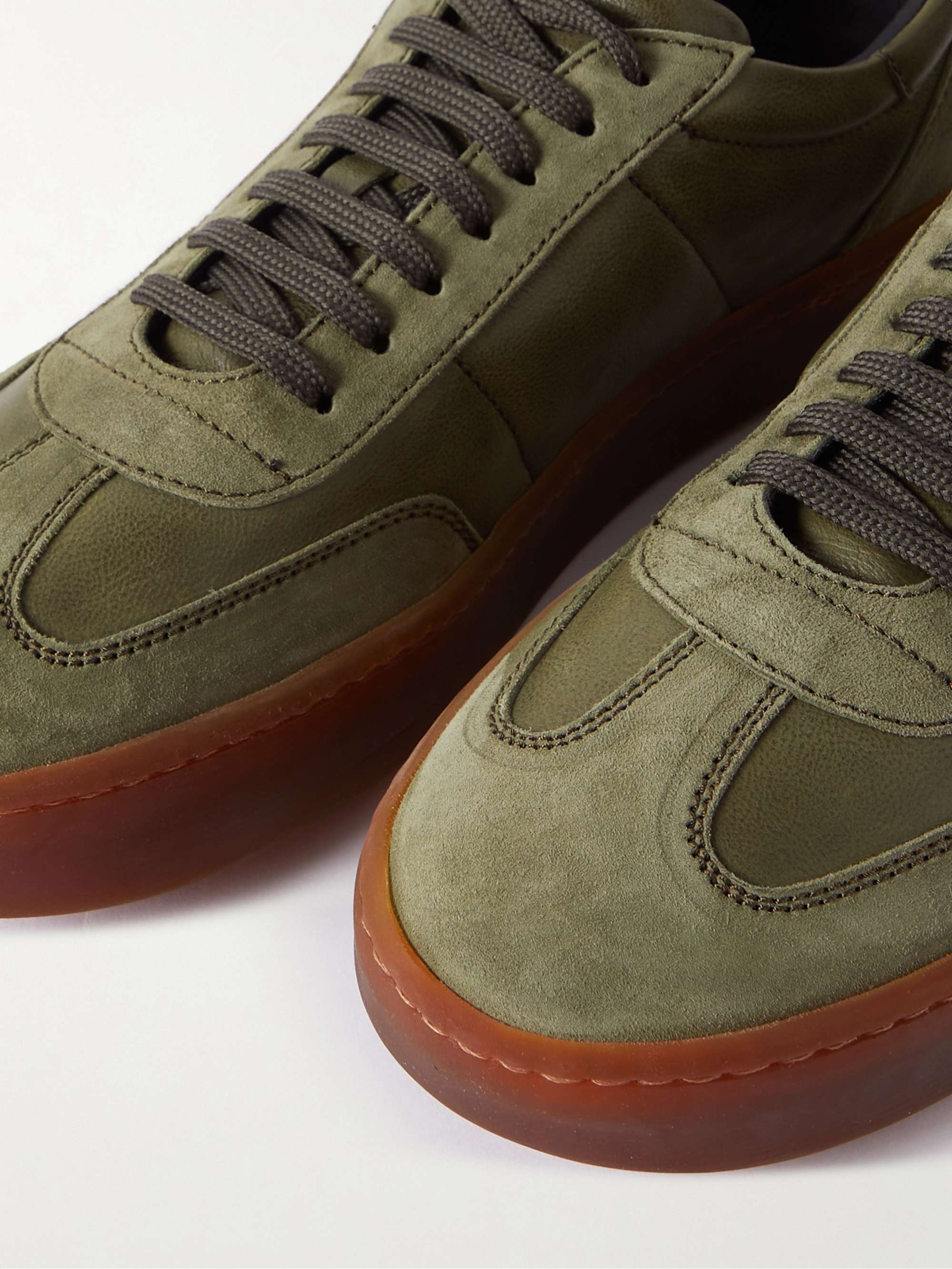 OFFICINE CREATIVE Kombined Leather and Suede Sneakers