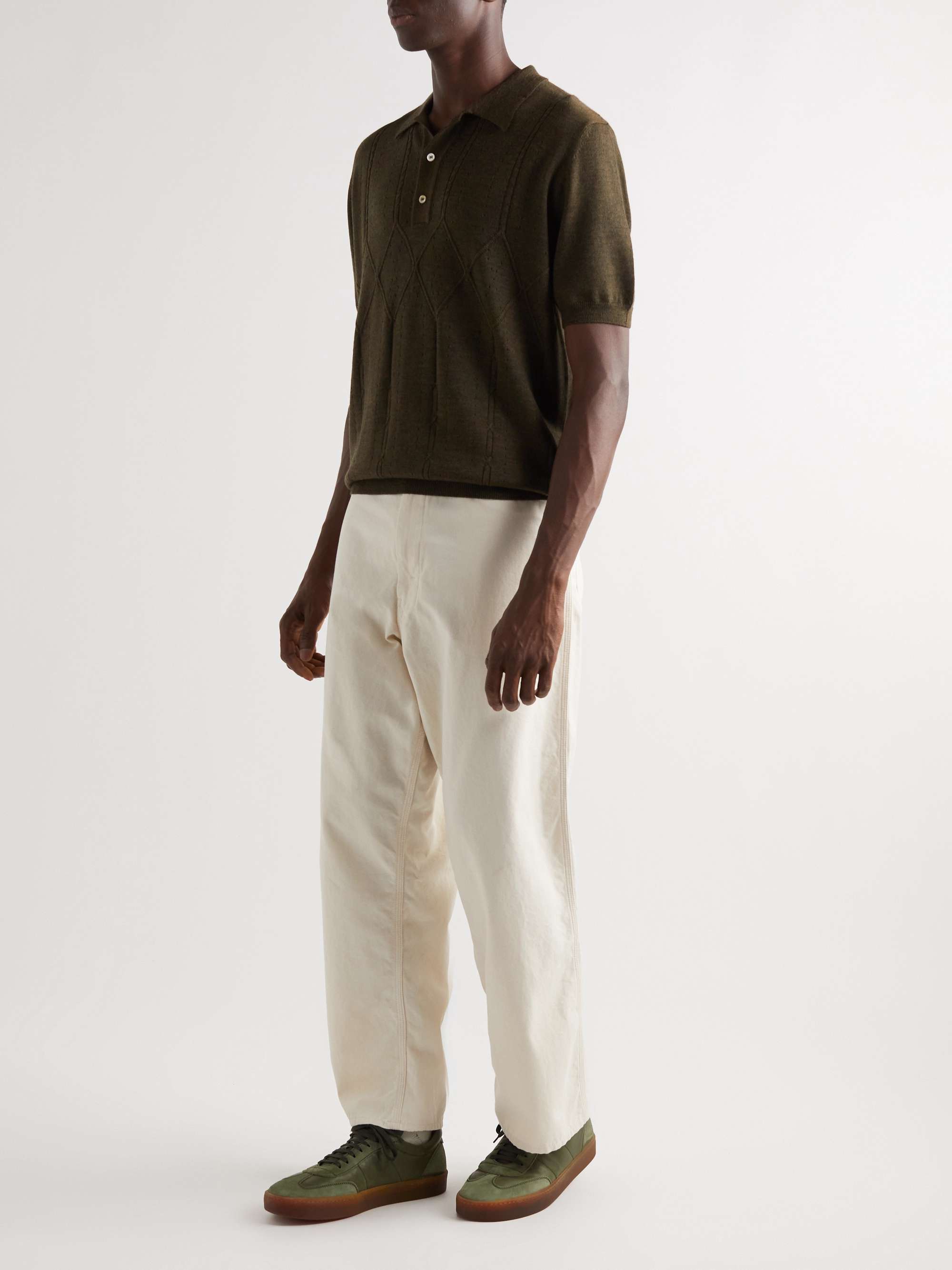 OFFICINE CREATIVE Kombined Leather and Suede Sneakers