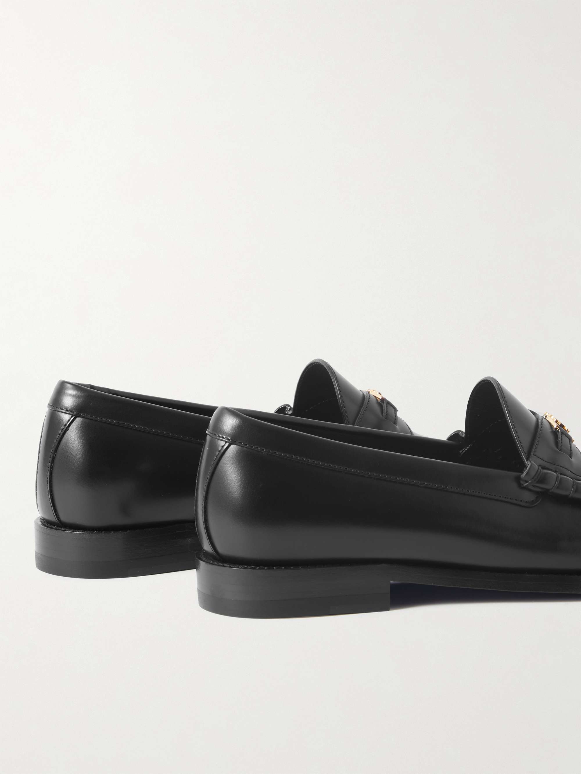 CELINE HOMME Luco Triomphe Logo-Embellished Leather Loafers for Men ...