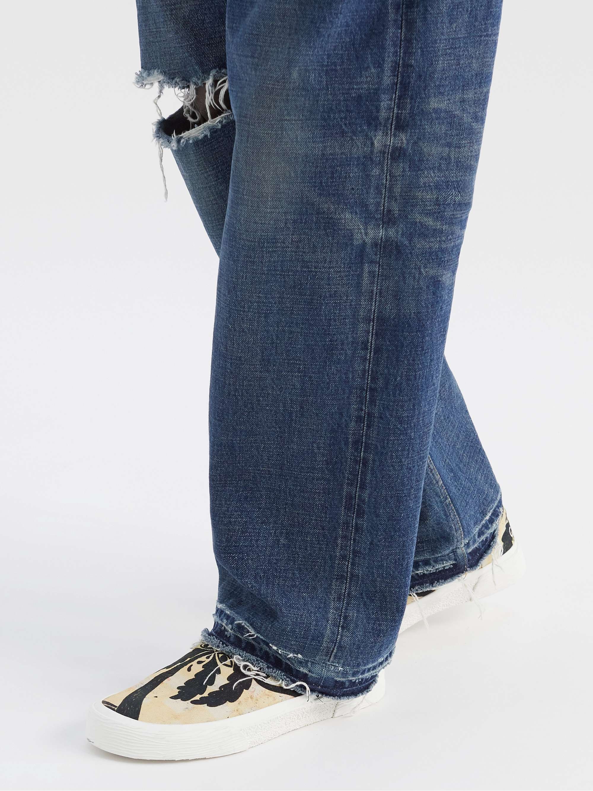 CELINE HOMME Printed Canvas Slip-On Sneakers