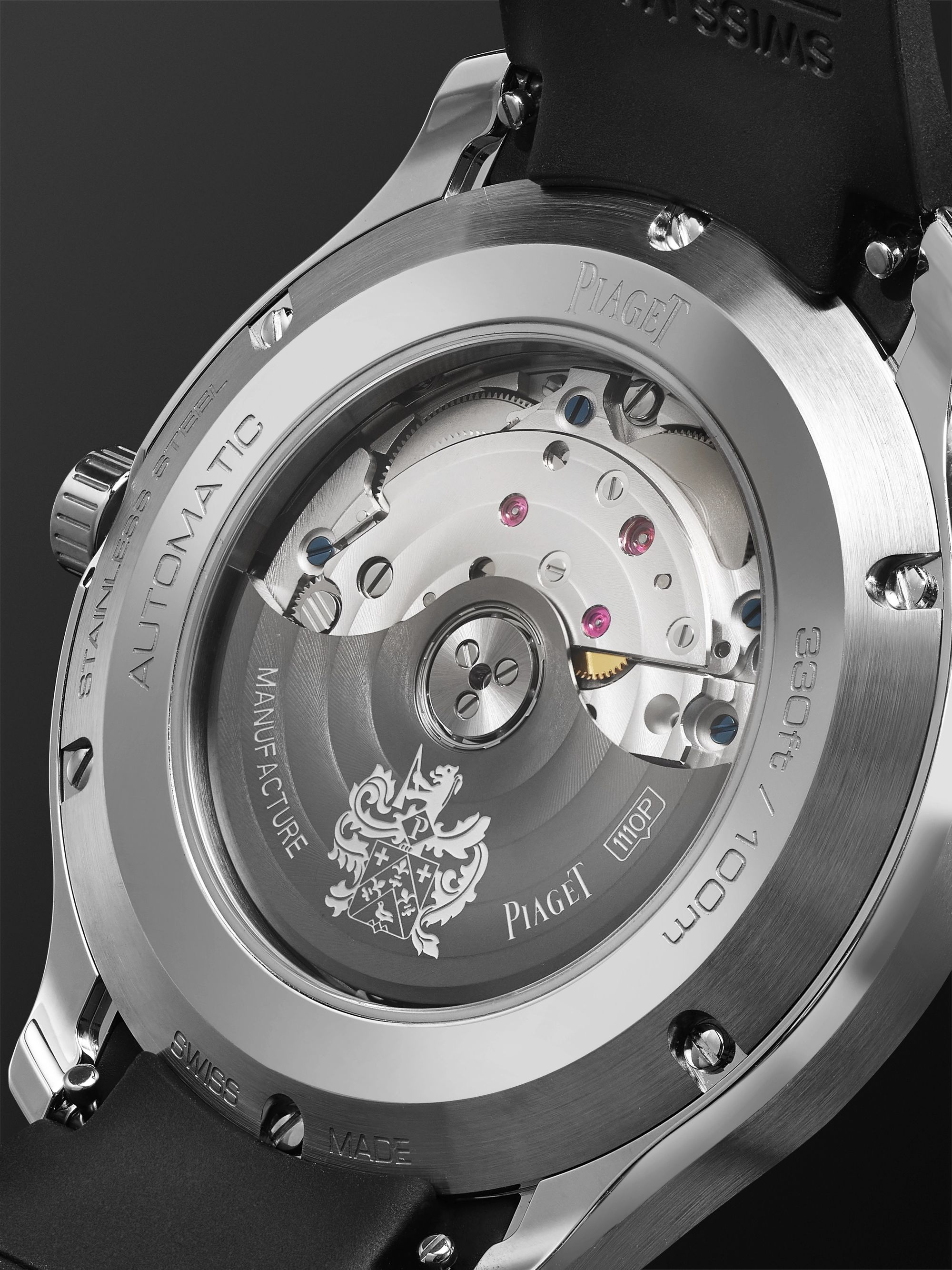 PIAGET Piaget Polo Date Automatic 42mm Stainless Steel and Rubber Watch, Ref. No. G0A47014