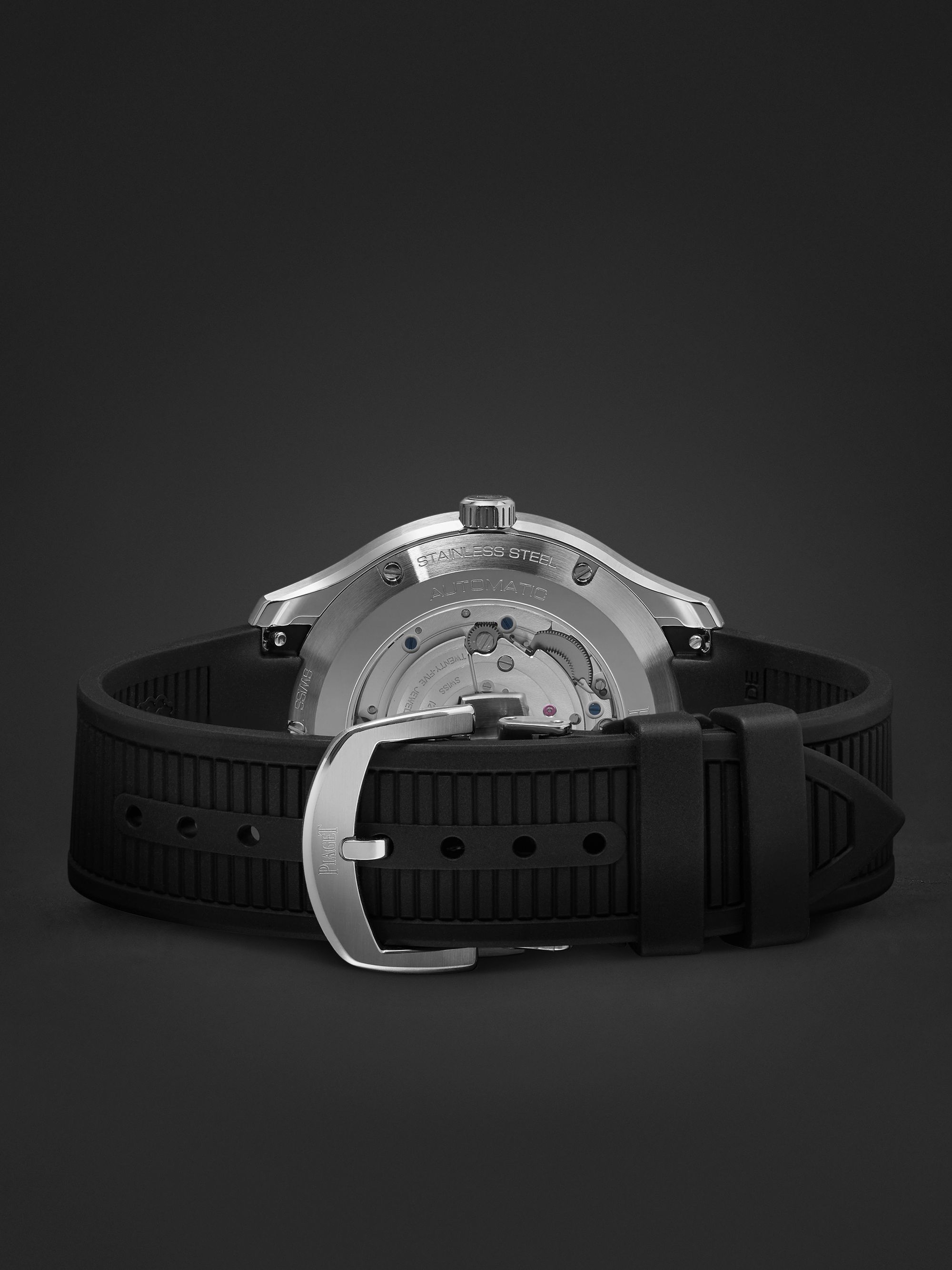 PIAGET Piaget Polo Date Automatic 42mm Stainless Steel and Rubber Watch, Ref. No. G0A47014