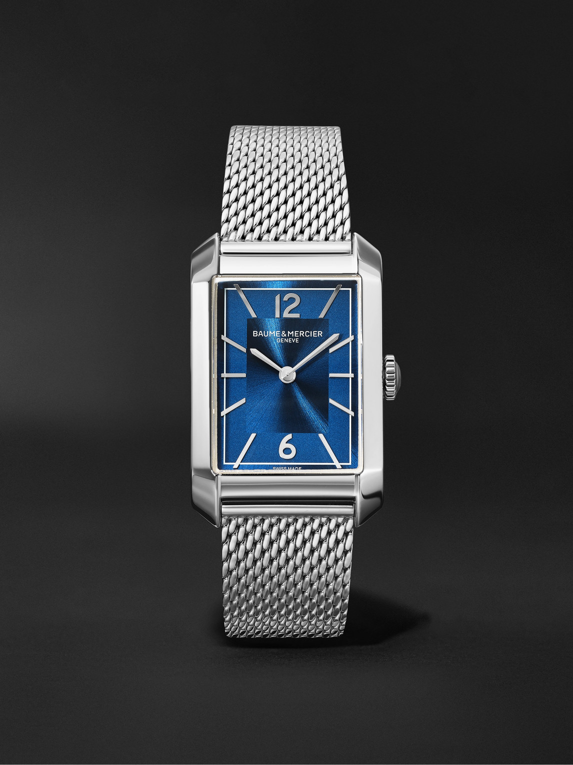 Baume & Mercier Hampton 27.5mm Stainless Steel Watch, Ref. No. M0a10671 In Blue