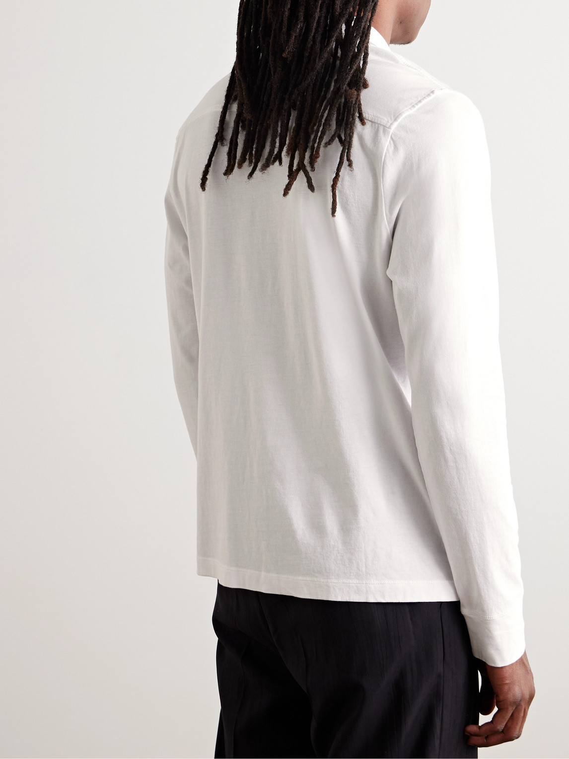 JAMES PERSE CLEAN FINISH SLIM-FIT COTTON-JERSEY SHIRT