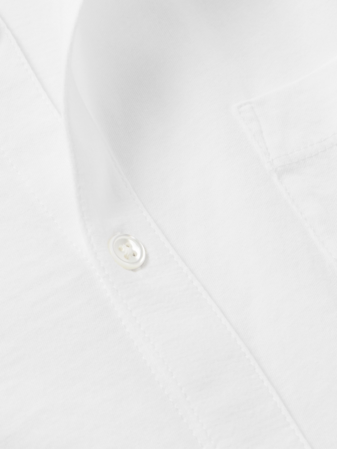 JAMES PERSE CLEAN FINISH SLIM-FIT COTTON-JERSEY SHIRT