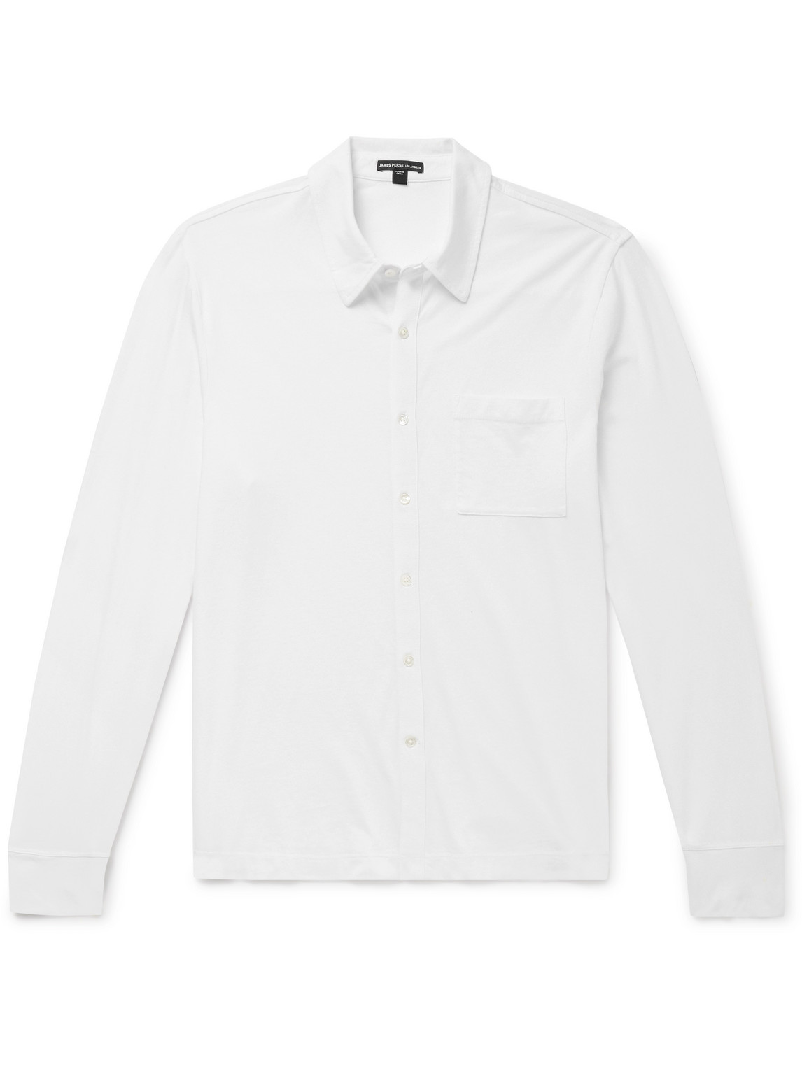 JAMES PERSE CLEAN FINISH SLIM-FIT COTTON-JERSEY SHIRT