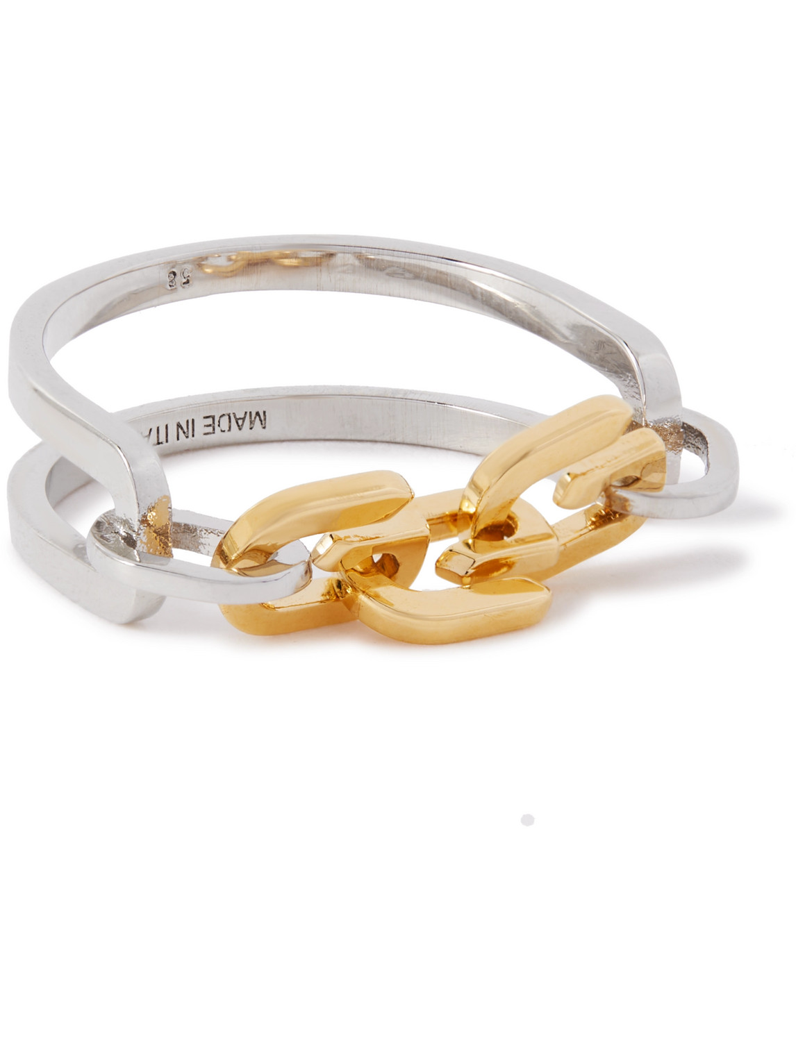 G Link Silver and Gold-Tone Ring