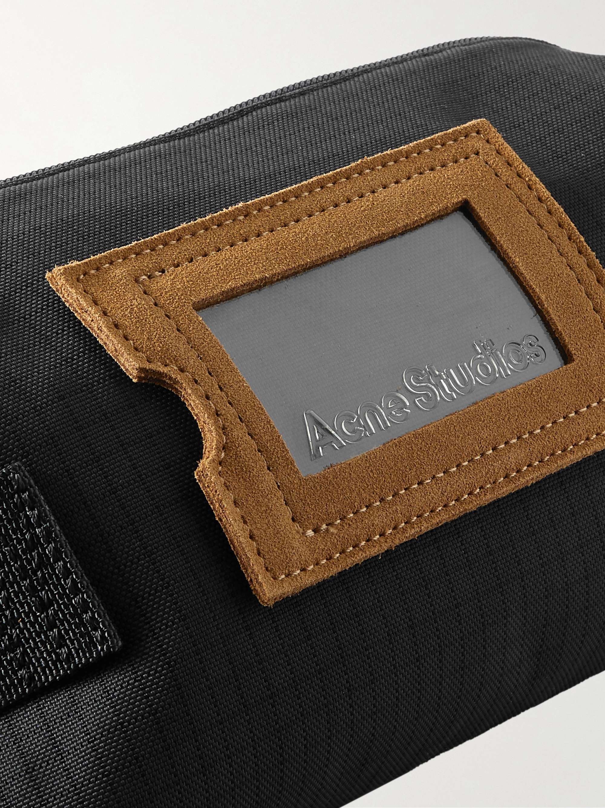 ACNE STUDIOS Suede-Trimmed Nylon-Ripstop Wash Bag
