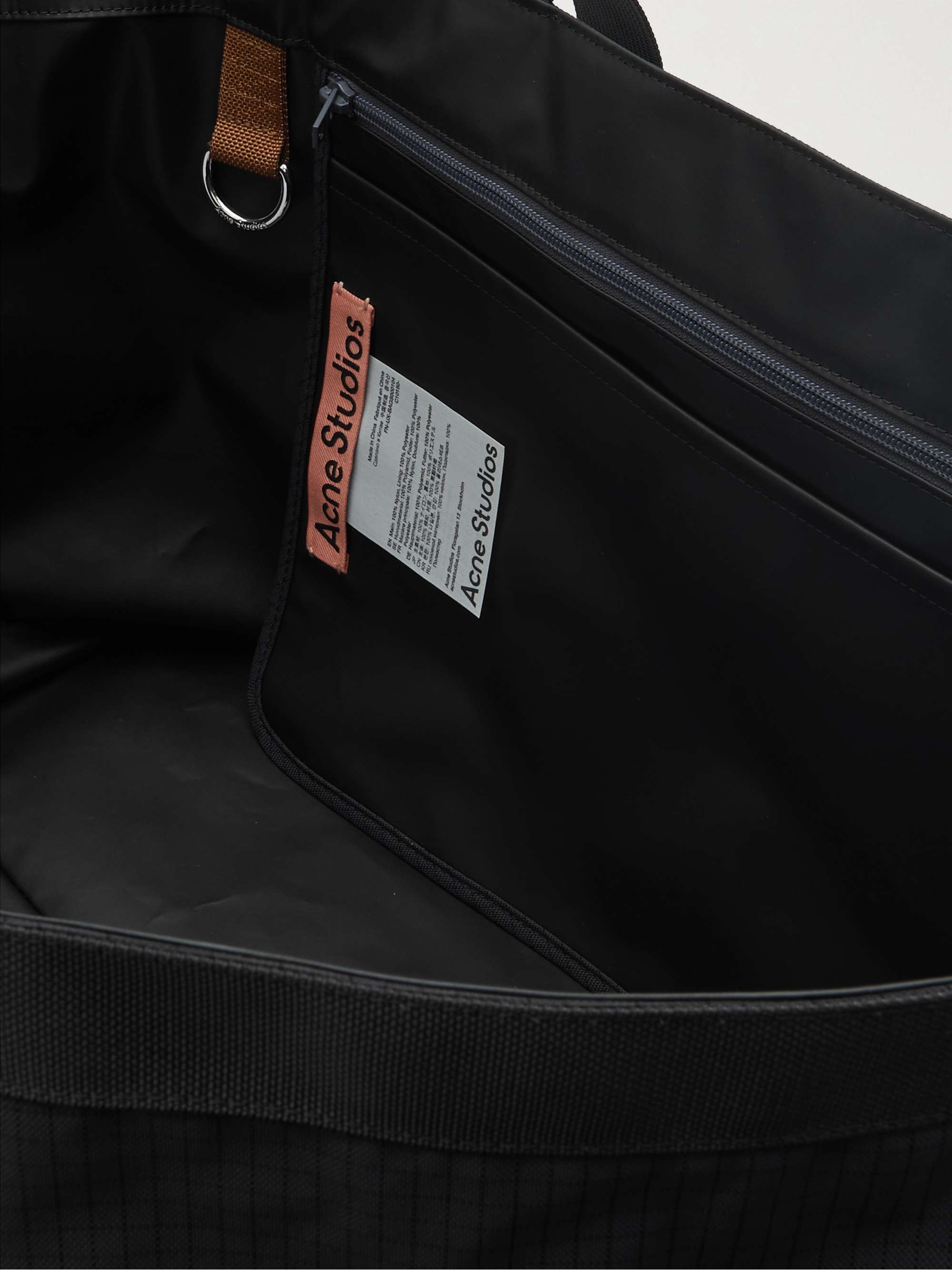 ACNE STUDIOS Suede-Trimmed Nylon-Ripstop Tote Bag