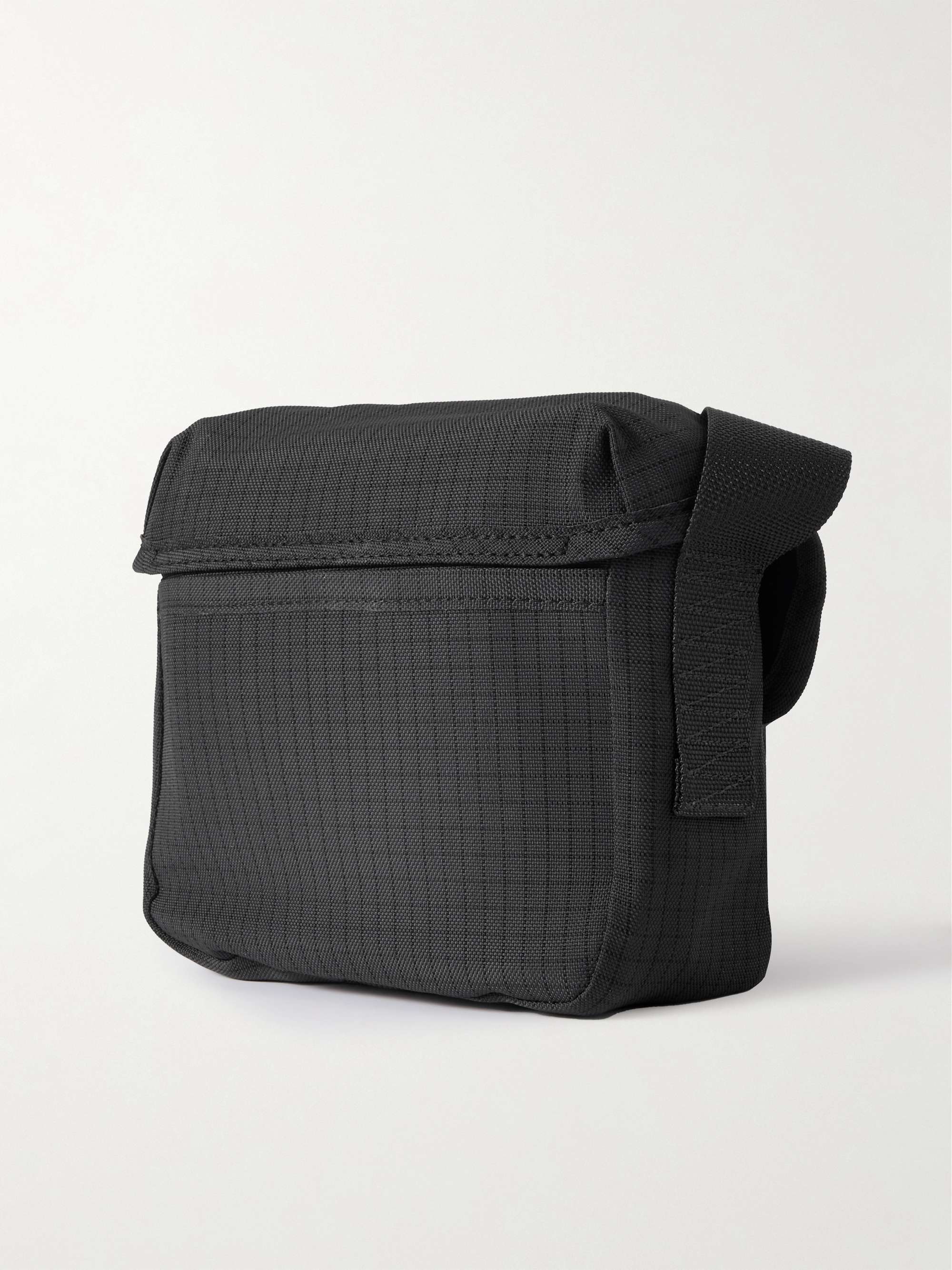 ACNE STUDIOS Logo-Embossed Suede-Trimmed Nylon-Ripstop Messenger Bag